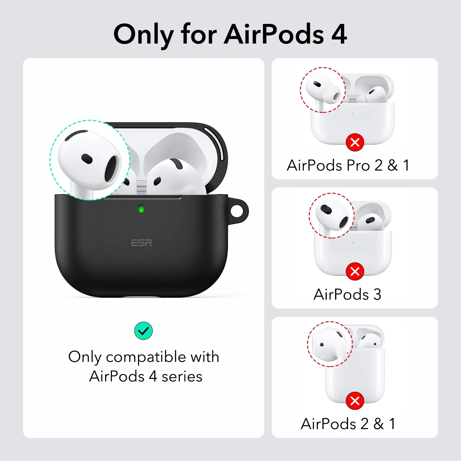 AirPods 4 Cloud Soft Case (HaloLock) - Pink - Image 2