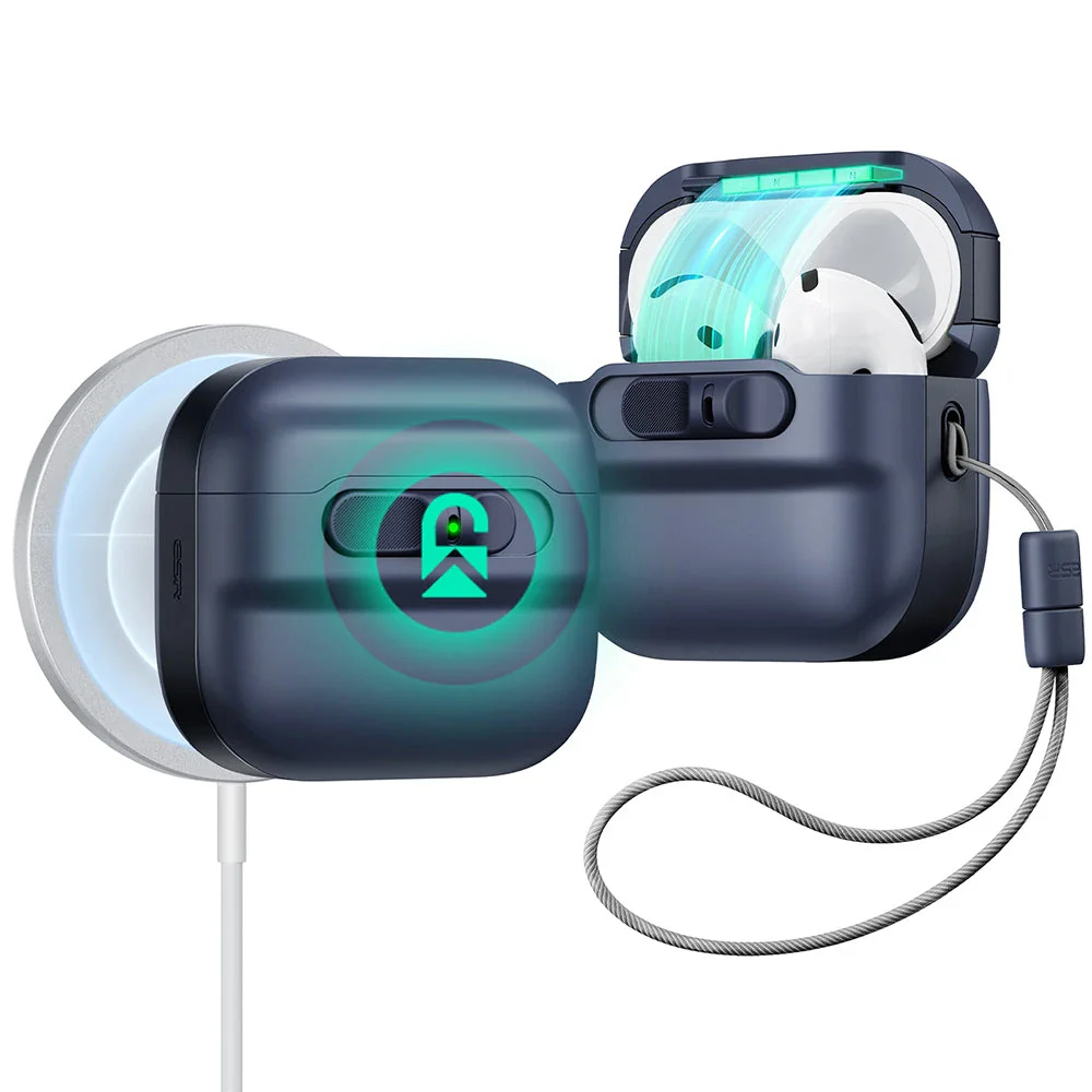 AirPods 4 Pulse FlickLock Case (HaloLock) - Dark Blue