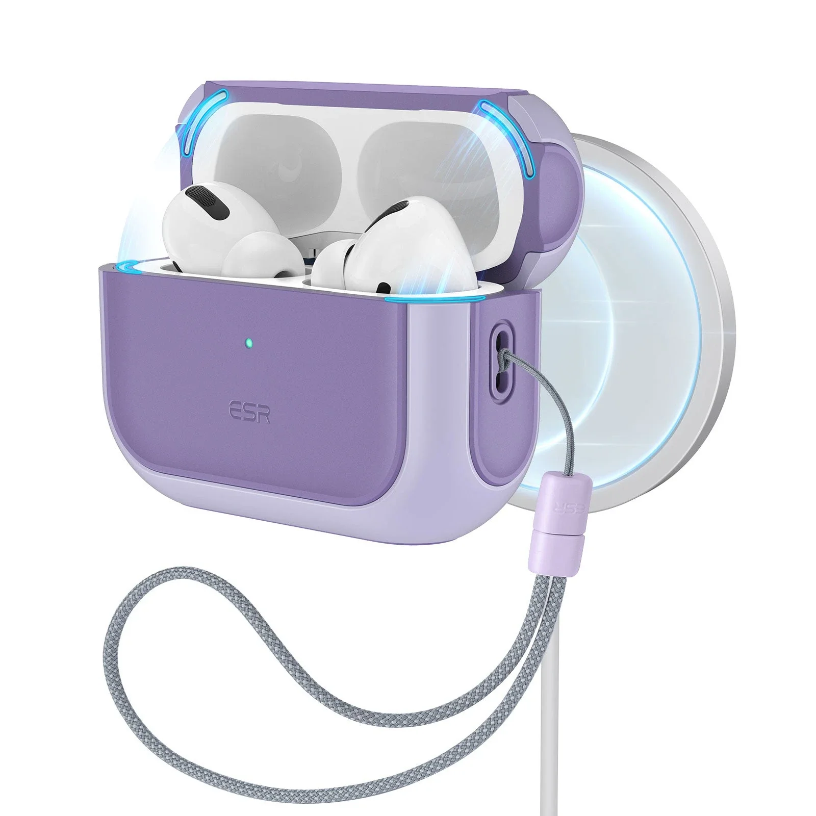 AirPods Pro (2023/2022/2019) Orbit Hybrid Case (HaloLock) - Purple
