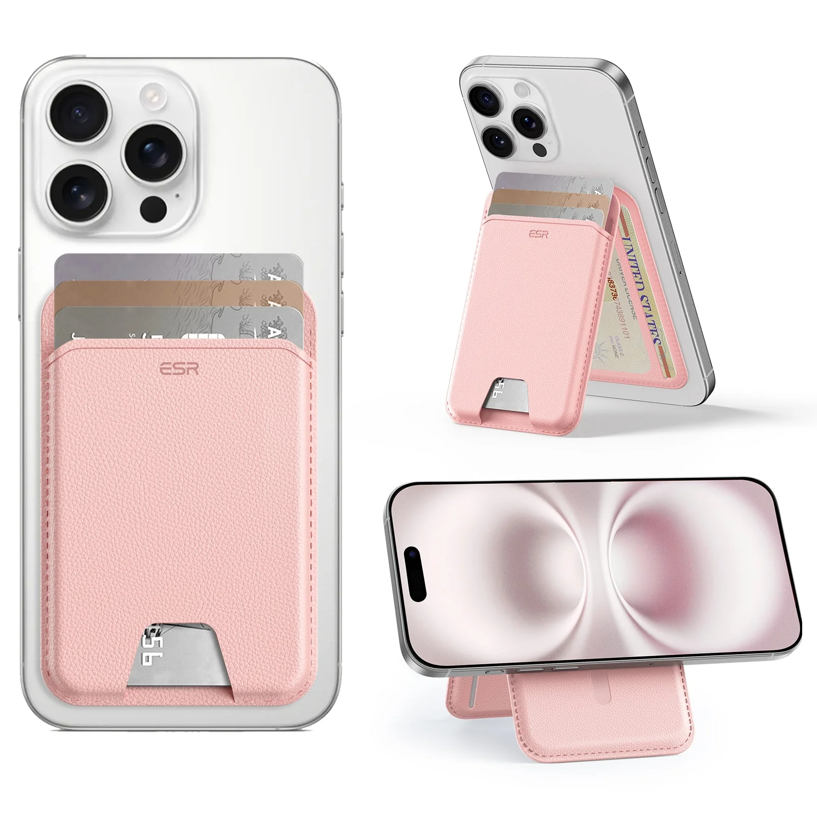 Aura Wallet Stand (HaloLock) - Pink