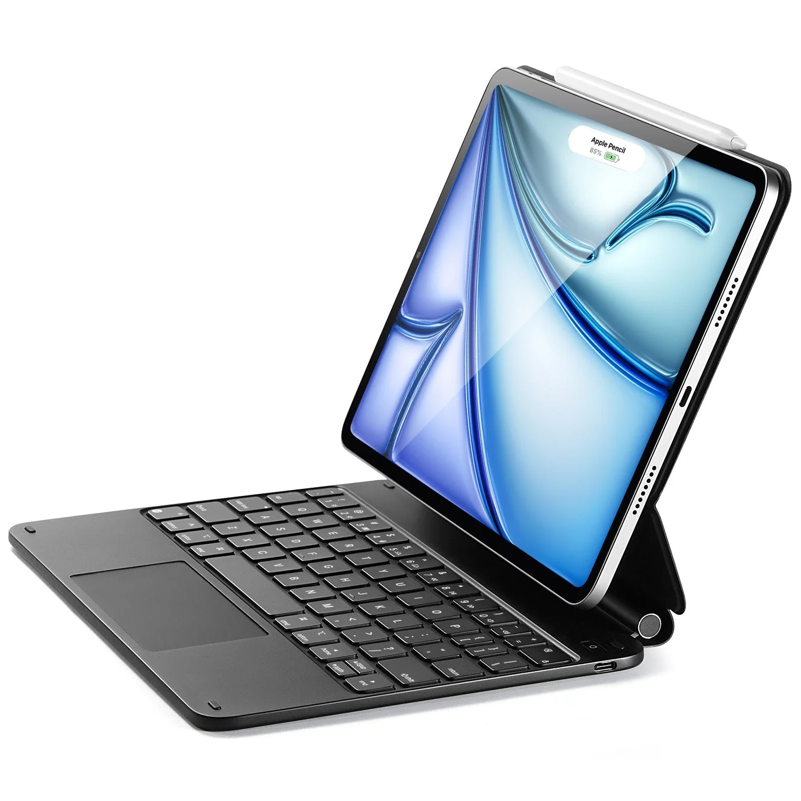 iPad Air 11” (M4) 2026 Rebound Magnetic Keyboard Case - US Layout-Black