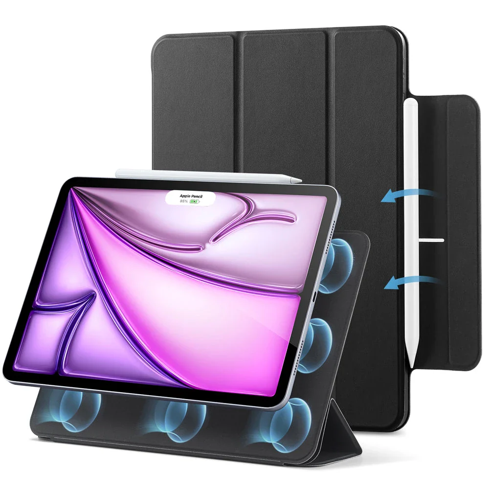 iPad Air 13" (M4) 2026 Rebound Magnetic Case - Black
