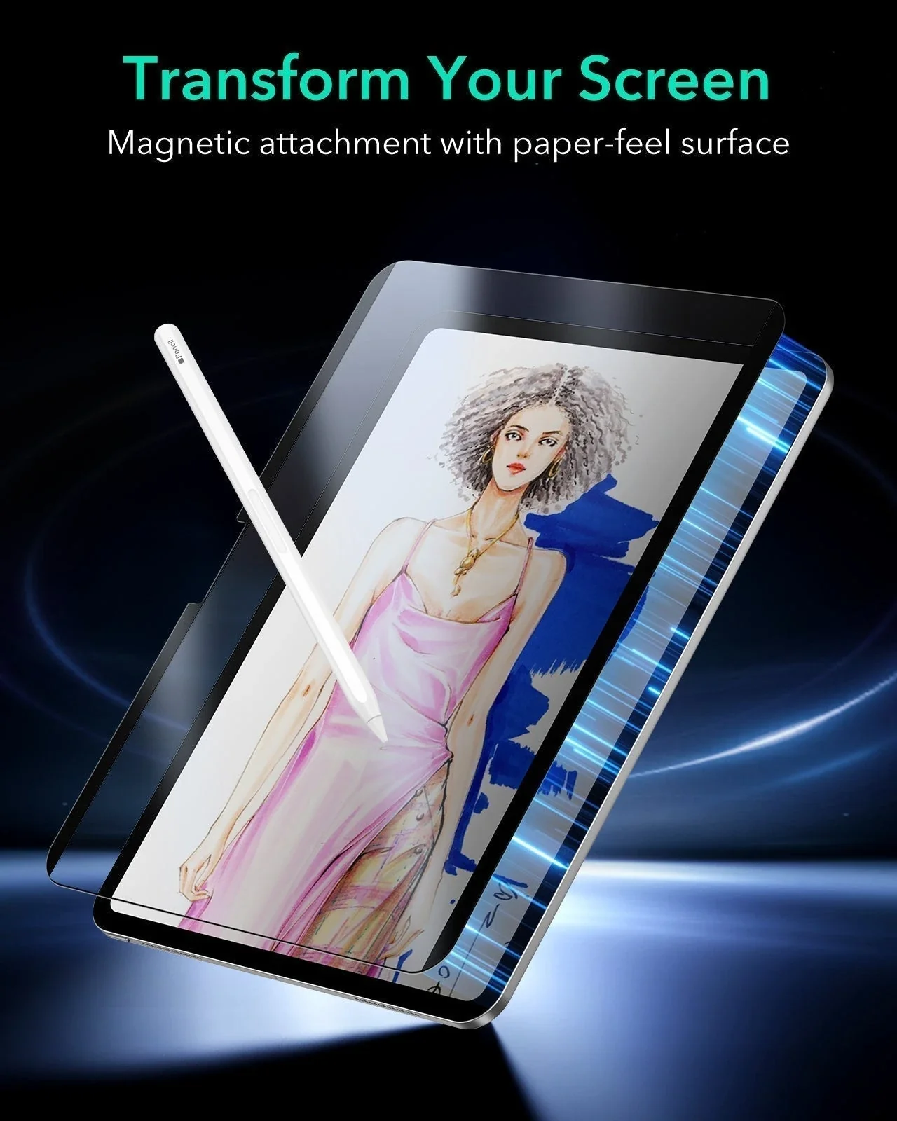 iPad Air 13" (M4) 2026 Bundle Rebound Magnetic Keyboard Case 360, Armorite & Paper-Feel Screen Protectors - US Layout-Purple - Image 16
