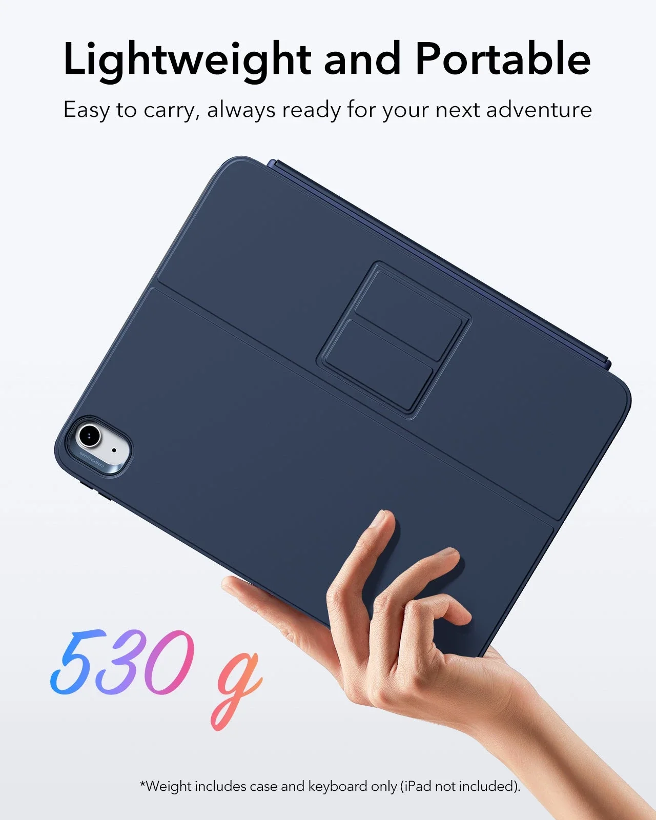 iPad 11" (A16) 2025 Flex Keyboard Case (Detachable) - US Layout-Blue - Image 4