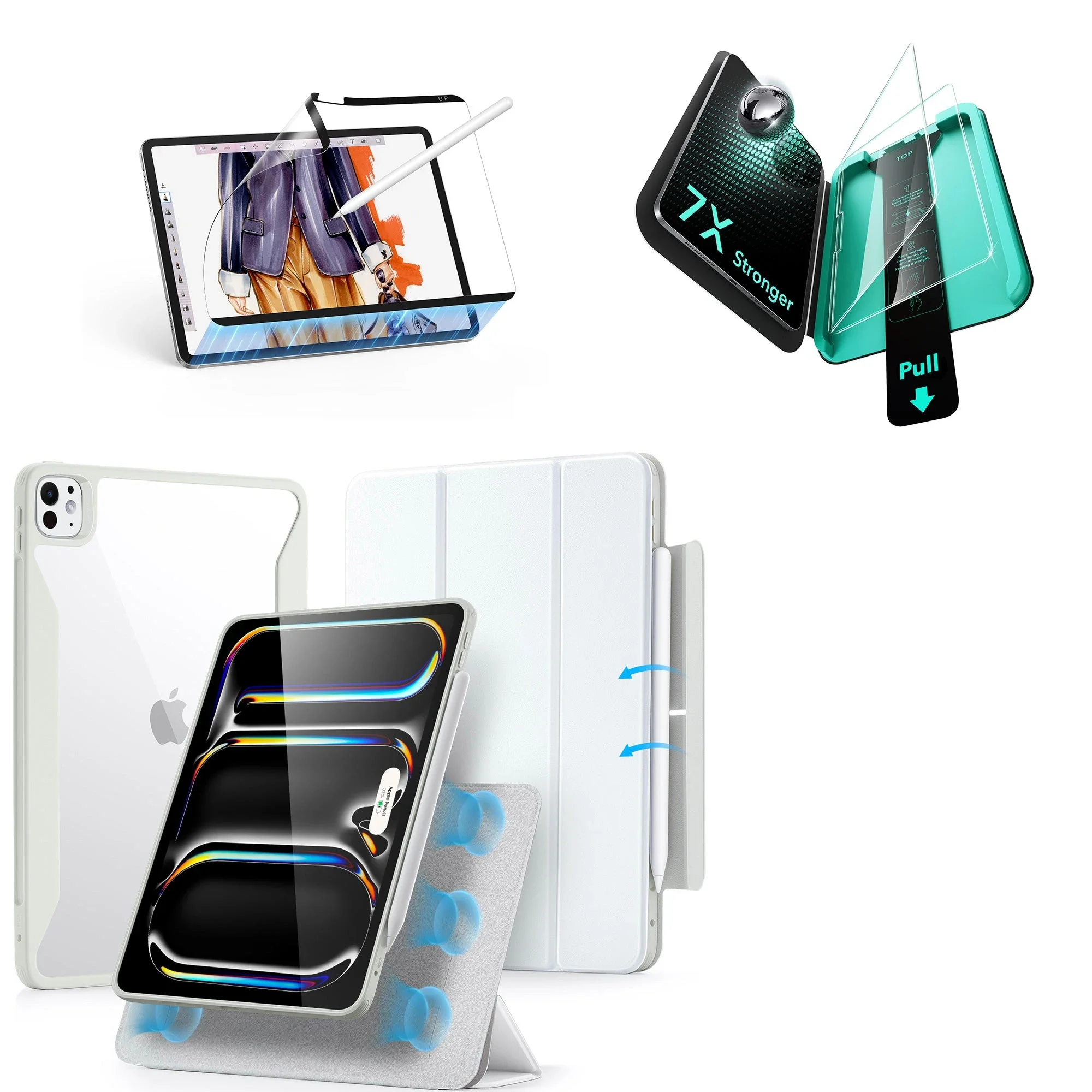iPad Pro 11ʺ (2025) Rebound Transformation Bundle - Brilliant White