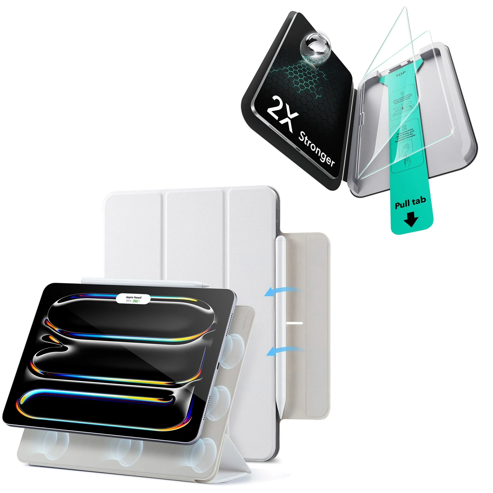 iPad Pro 13ʺ (2025) Rebound Protection Bundle - Brilliant White