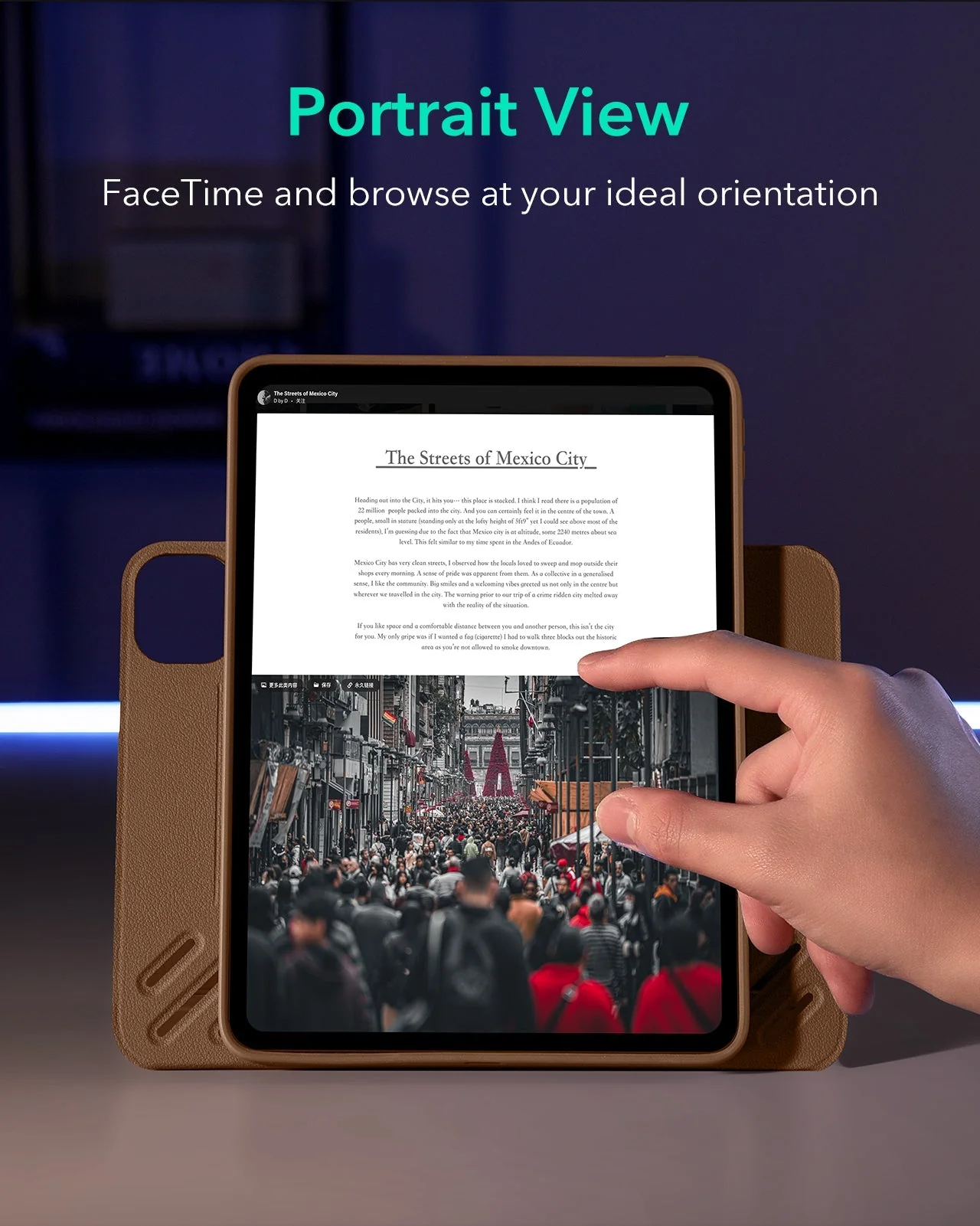 iPad Pro 13ʺ (2025) Shift Magnetic Case - Brown - Image 4