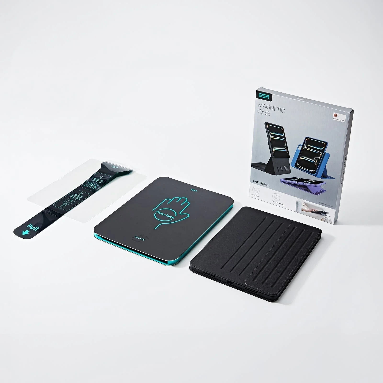 iPad Pro 13" (2025) Bundle Shift Magnetic Case & Armorite® Paper-Feel Protection - Titanium - Image 2