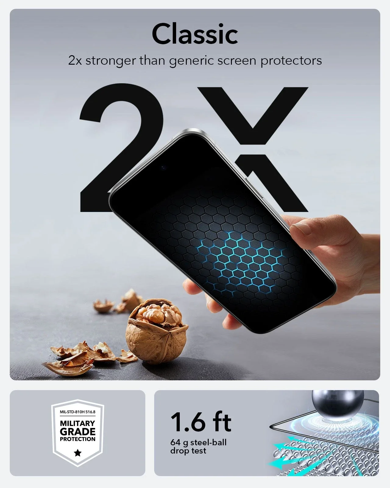 iPhone 15 Pro UltraFit Classic Screen Protector -3 Pack - Image 5