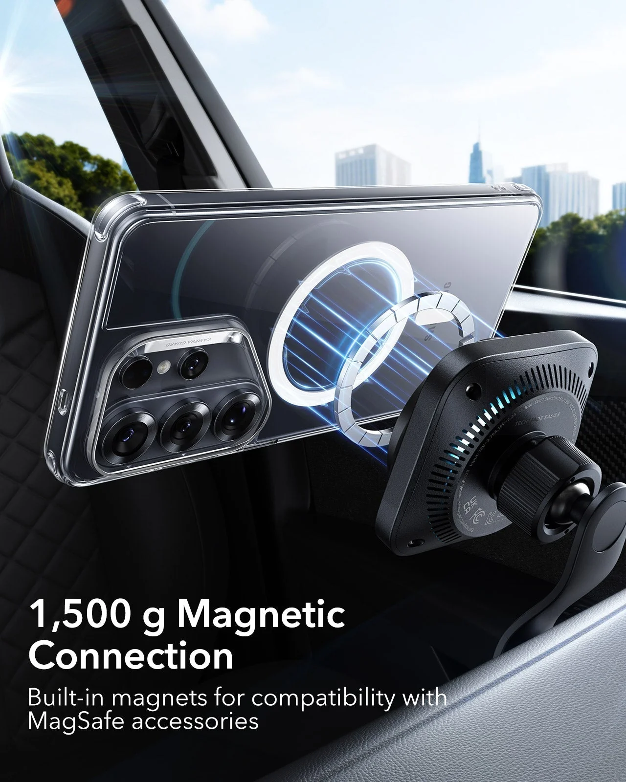 Galaxy S26 Ultra Classic Hybrid Magnetic Case - Clear - Image 6