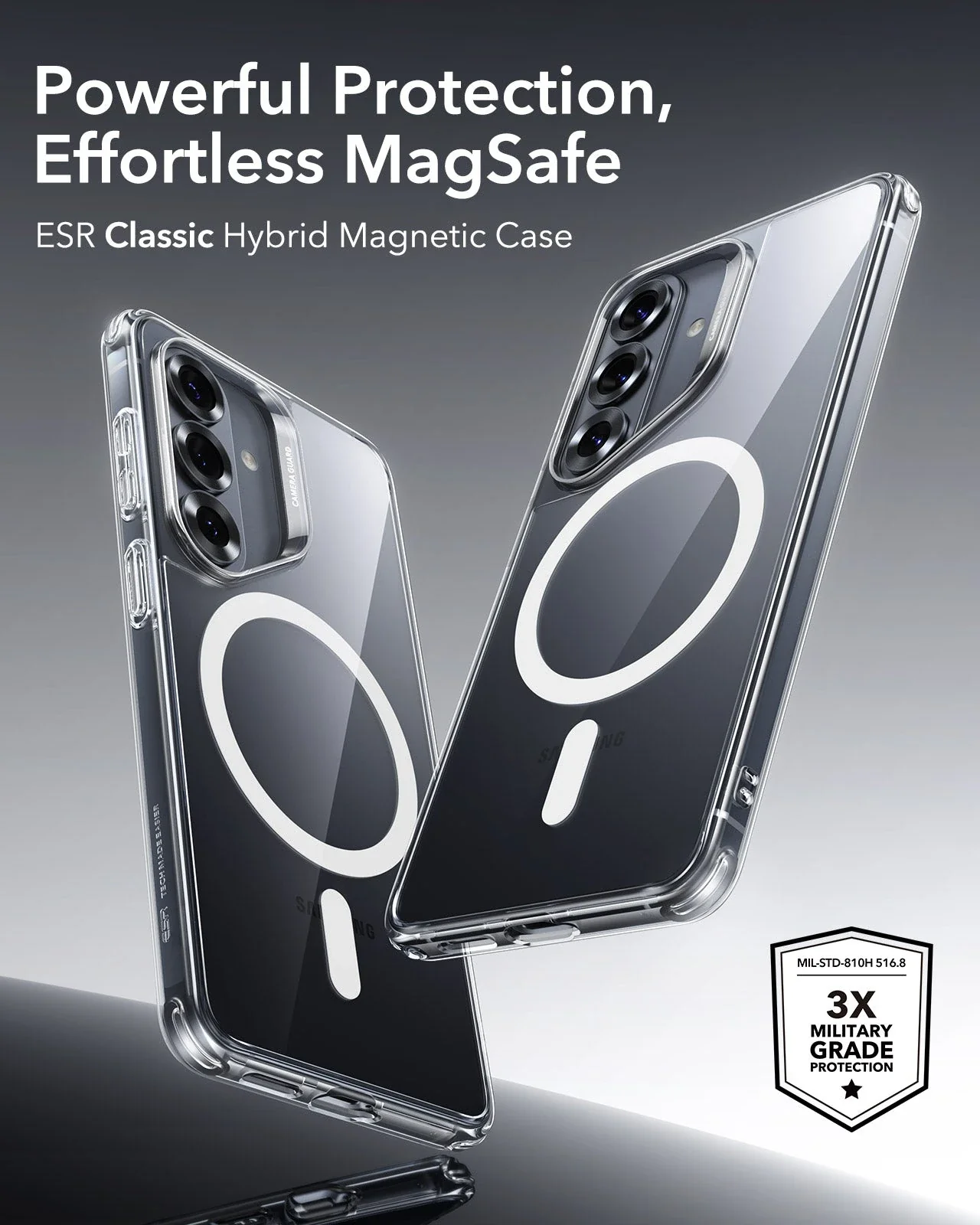 Galaxy S26 Classic Hybrid Magnetic Case - Clear - Image 2