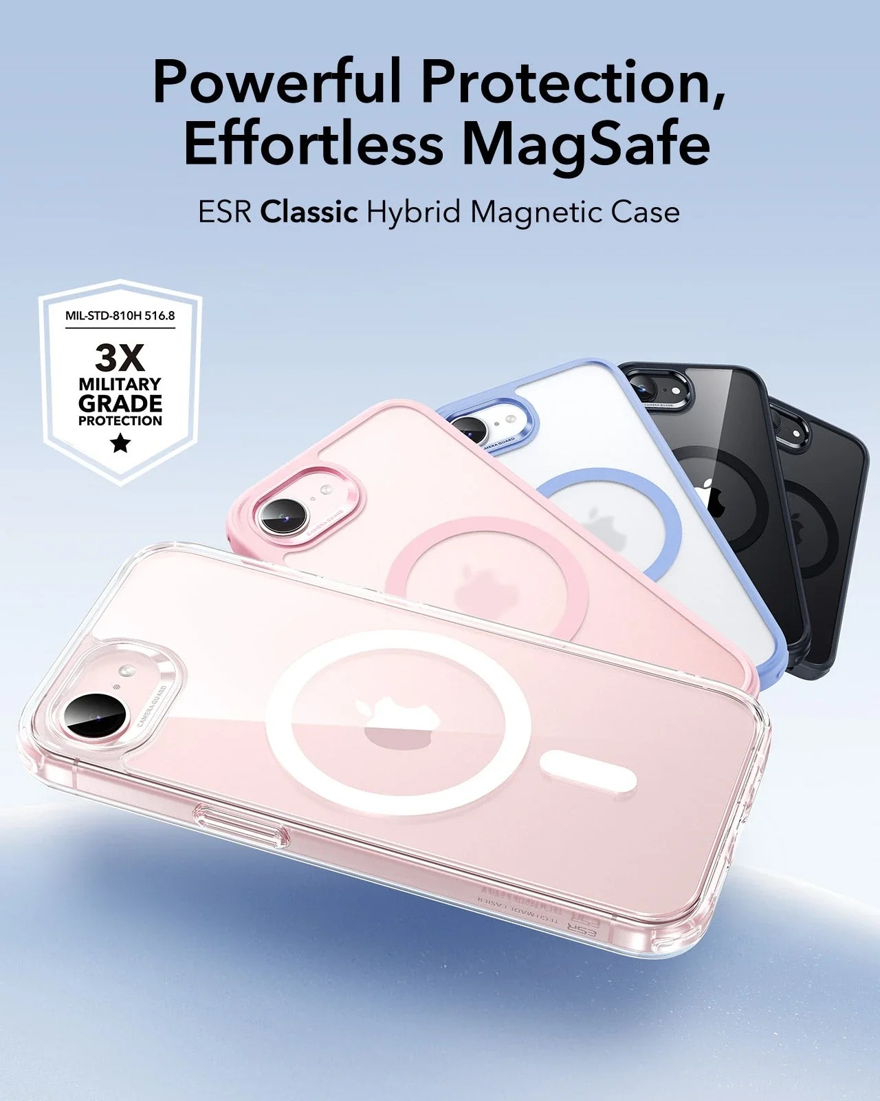 iPhone 17e Classic Hybrid Magnetic Case - Clear - Image 3