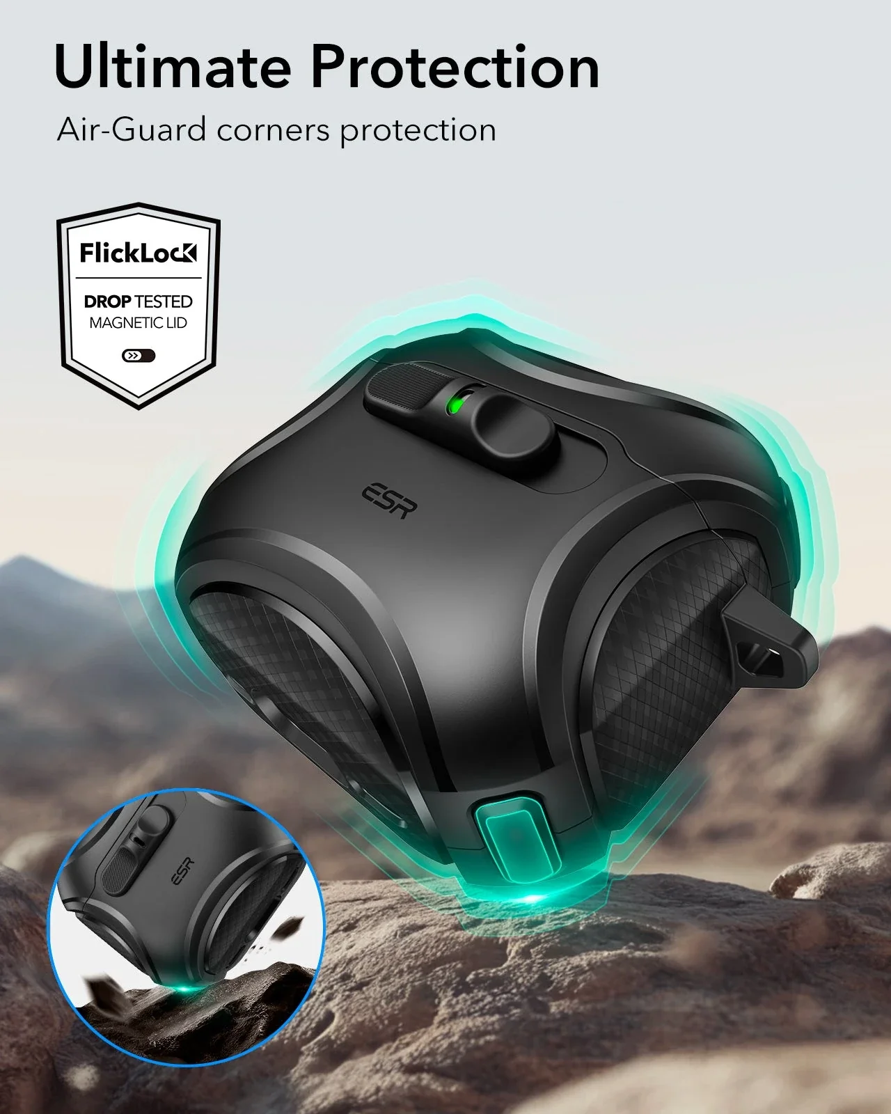 Cyber FlickLock Snap-and-Charge Bundle for AirPods 4 - Dark Blue - Image 8