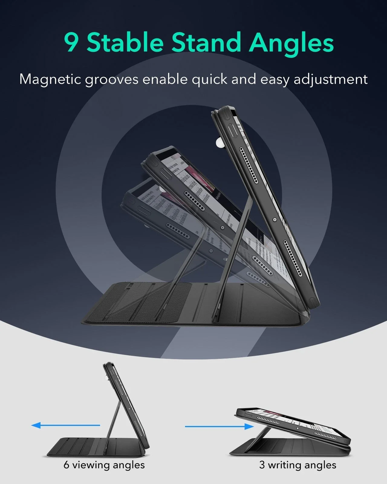 iPad Pro 11" (2025) Bundle Shift Magnetic Case & Armorite® Protection - Black - Image 7