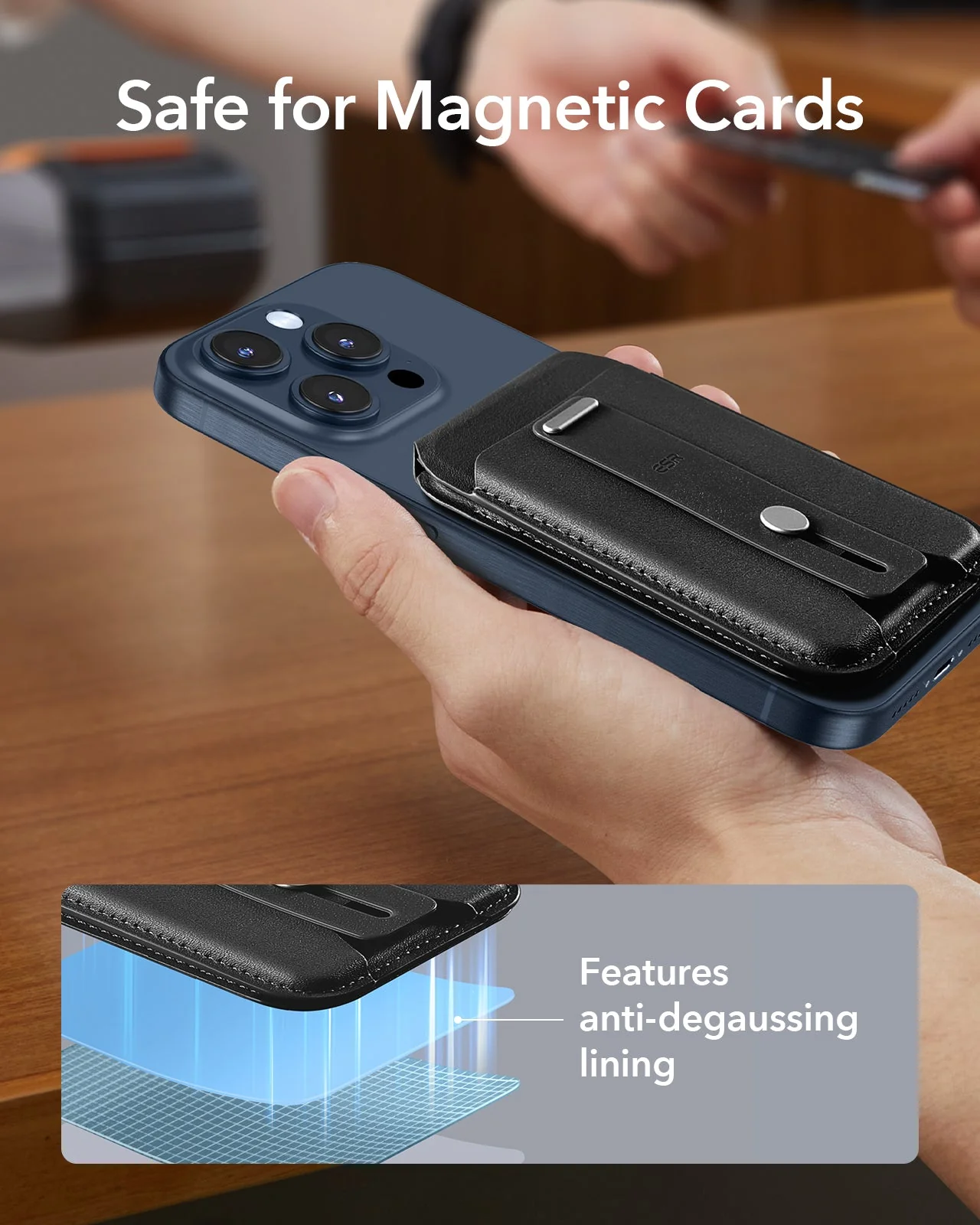 Grip Wallet Stand (HaloLock) - Brown - Image 9