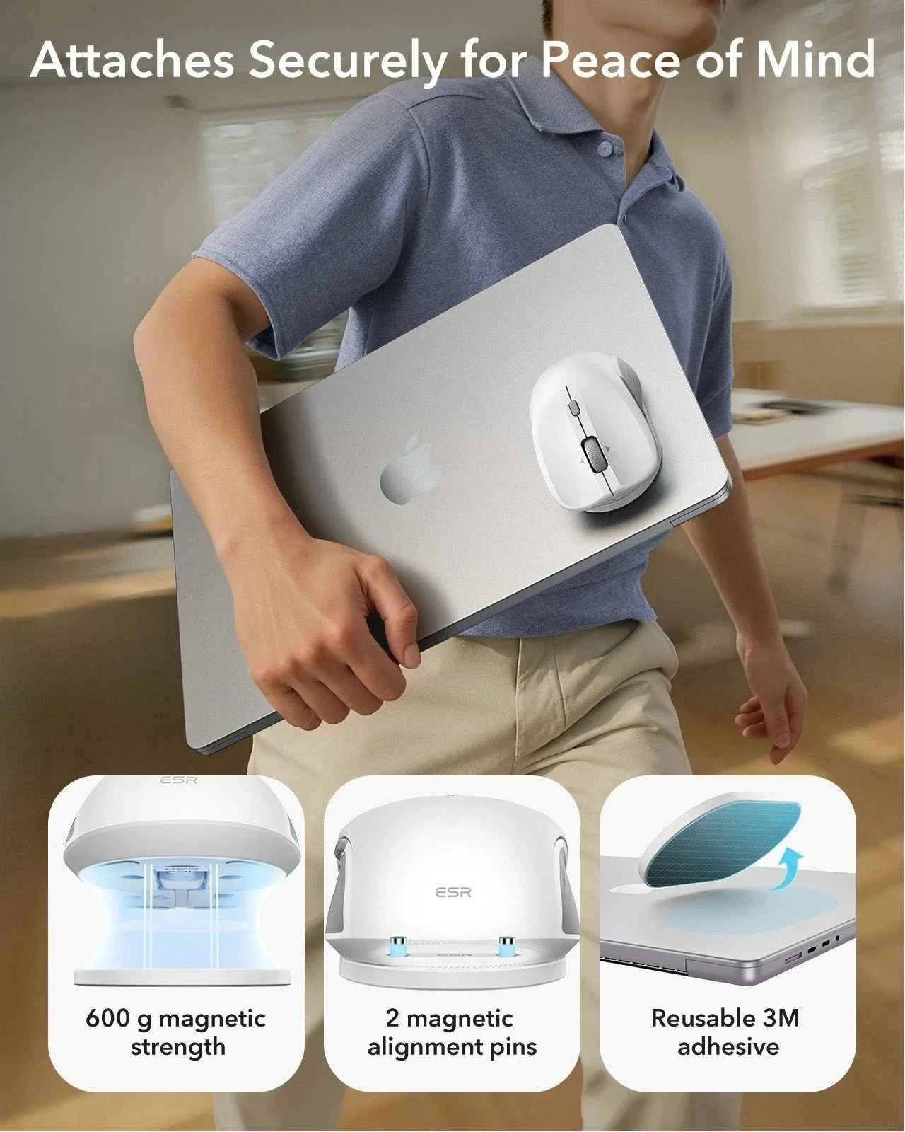 ESR MagMouse™ Wireless Mouse - White - Image 4