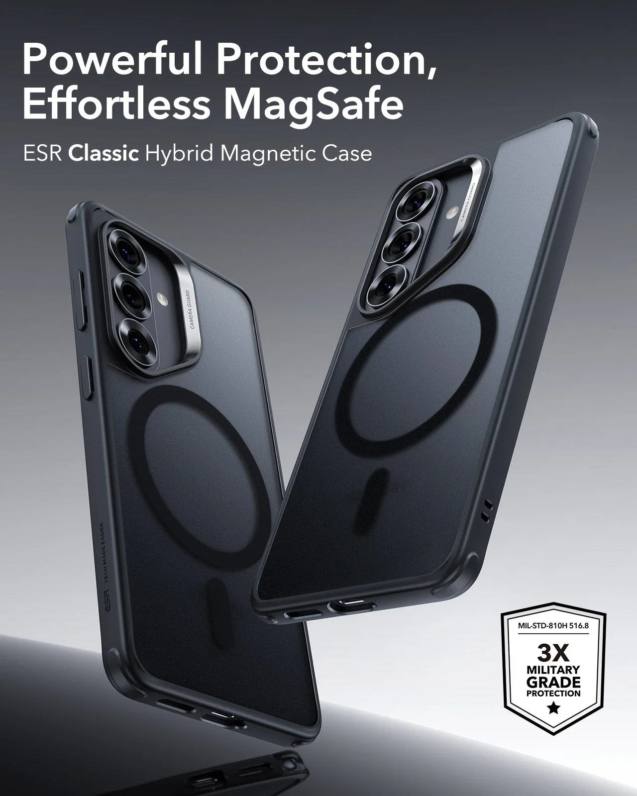 Galaxy S26 Classic Hybrid Magnetic Case - Frosted Black - Image 2