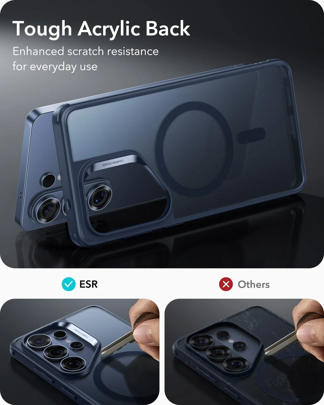 Galaxy S26 Ultra Classic Hybrid Magnetic Case - Frosted Blue - Image 6
