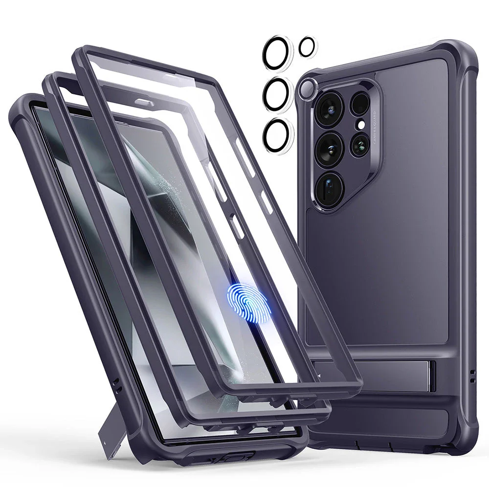 Galaxy S24 Ultra Armor Kickstand Case - Frosted Purple