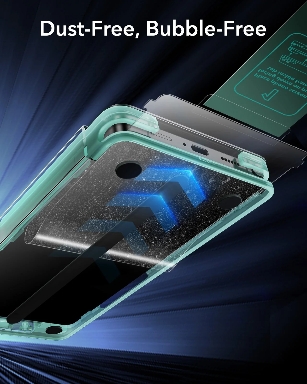 Galaxy S25 Ultra HaloLock Classic Hybrid Case Privacy Protection Bundle - Clear - Image 8