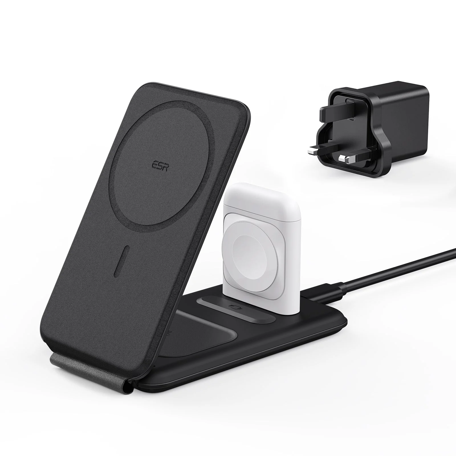 HaloLock⢠3-in-1 Travel Wireless Charging Set - White - AU Plug - Image 11