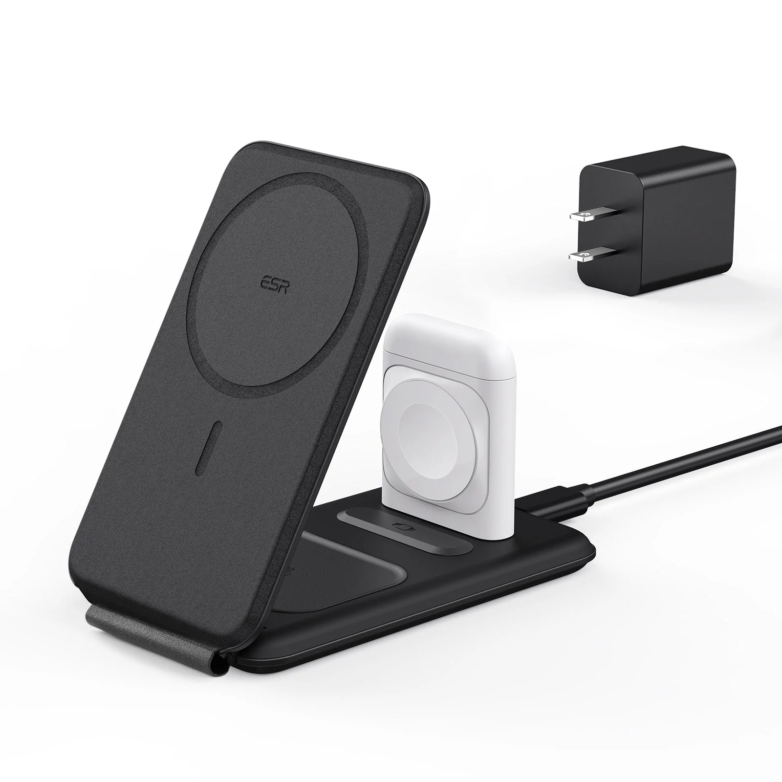 HaloLock⢠3-in-1 Travel Wireless Charging Set - White - AU Plug - Image 9