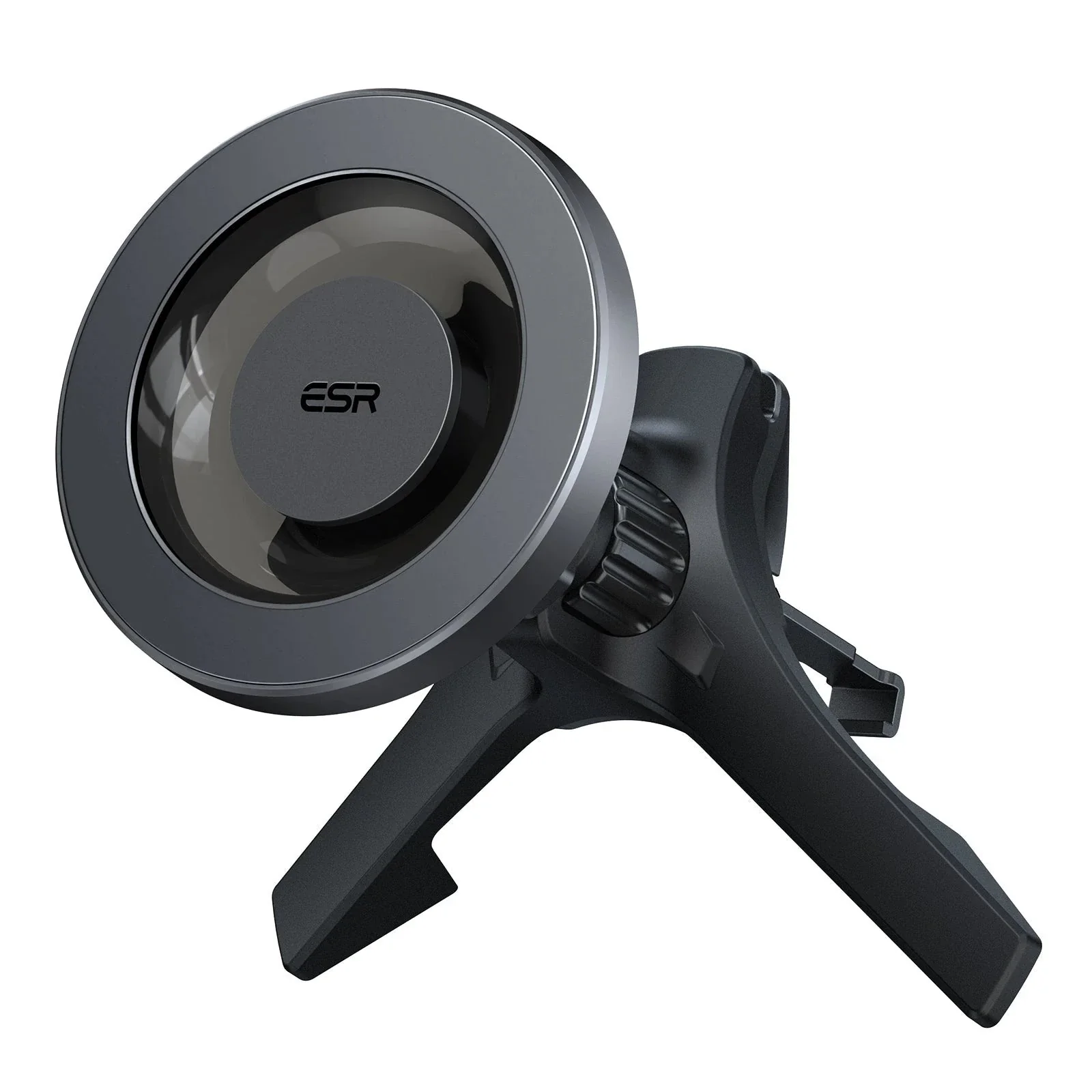 Magnetic Car Phone Mount (HaloLock) - Metallic Grey - Image 3