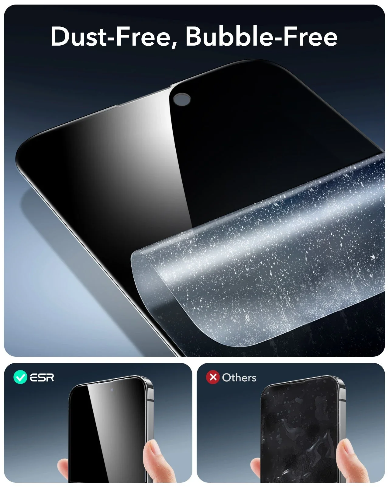 iPhone 14 Pro Max UltraFit Armorite Privacy Screen Protector - 3 Pack - Image 5