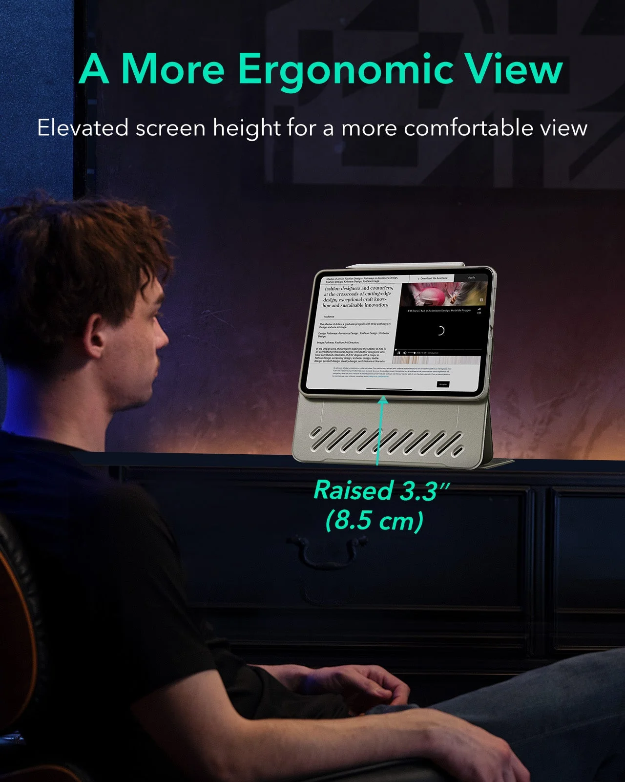iPad 11" (A16, 2025) Shift Magnetic Case - Titanium - Image 5