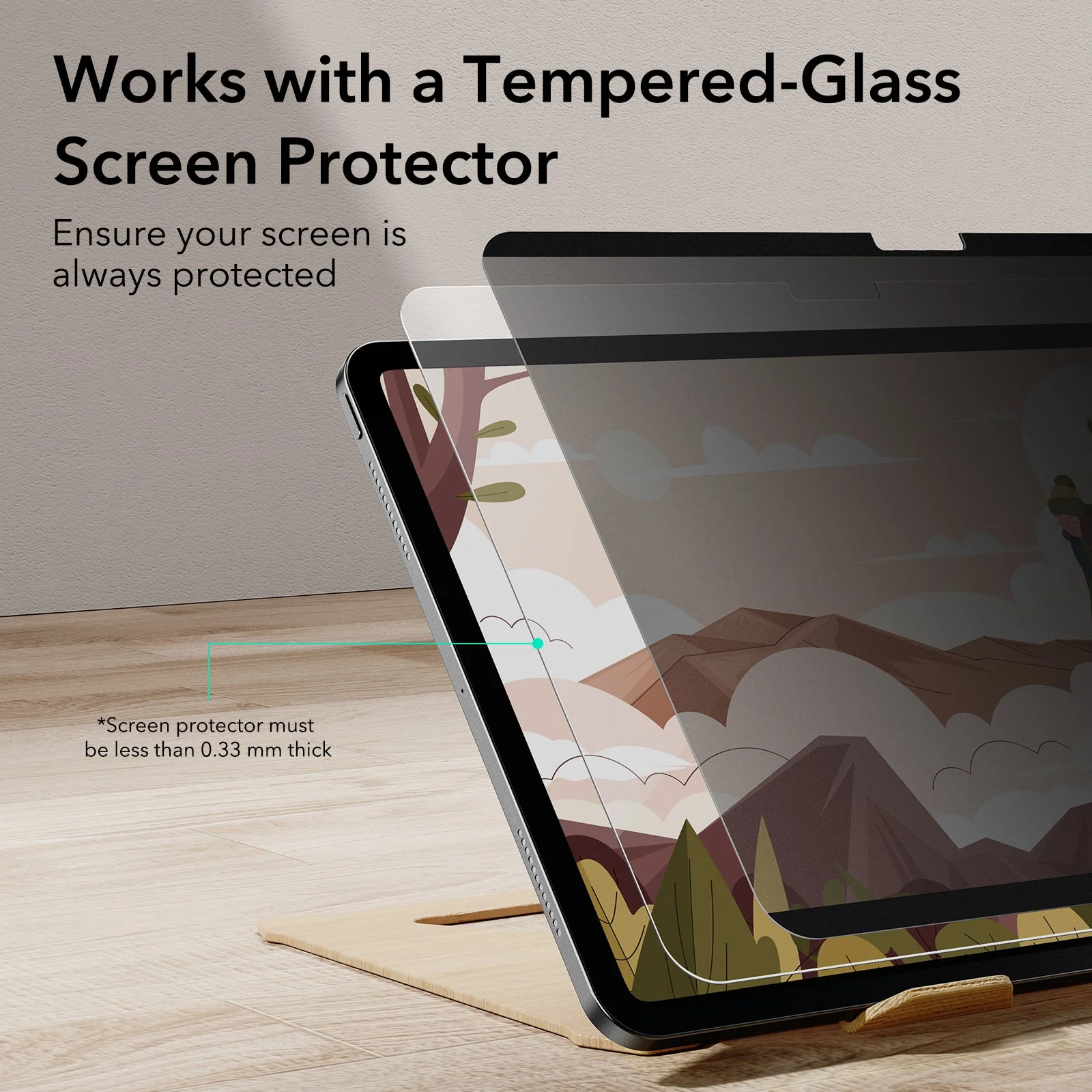 iPad Air 11" (2024) Magnetic Privacy Screen Protector - 1 Pack - Image 5
