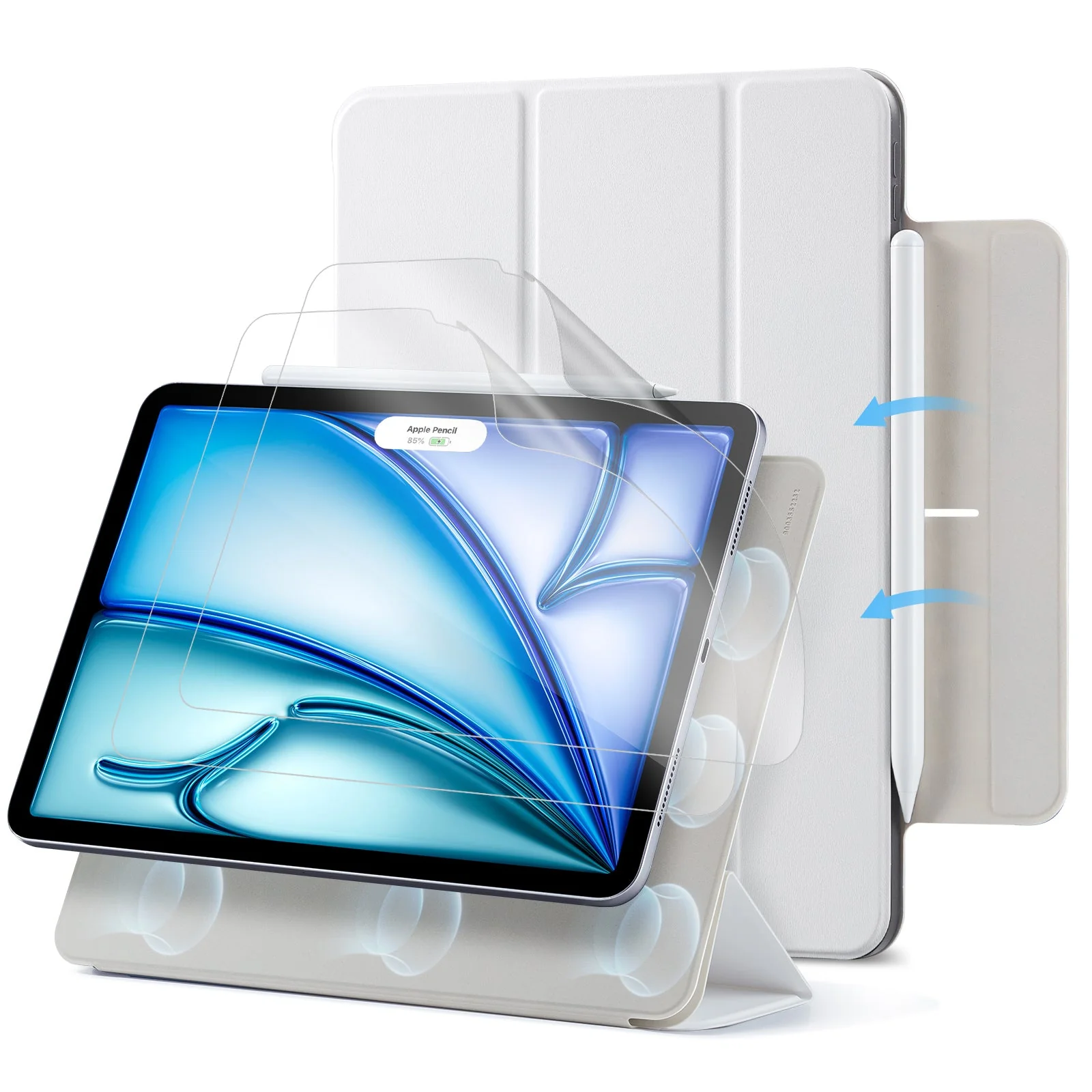 iPad Air 11ʺ (2025/2024) Rebound Art Bundle - Brilliant White