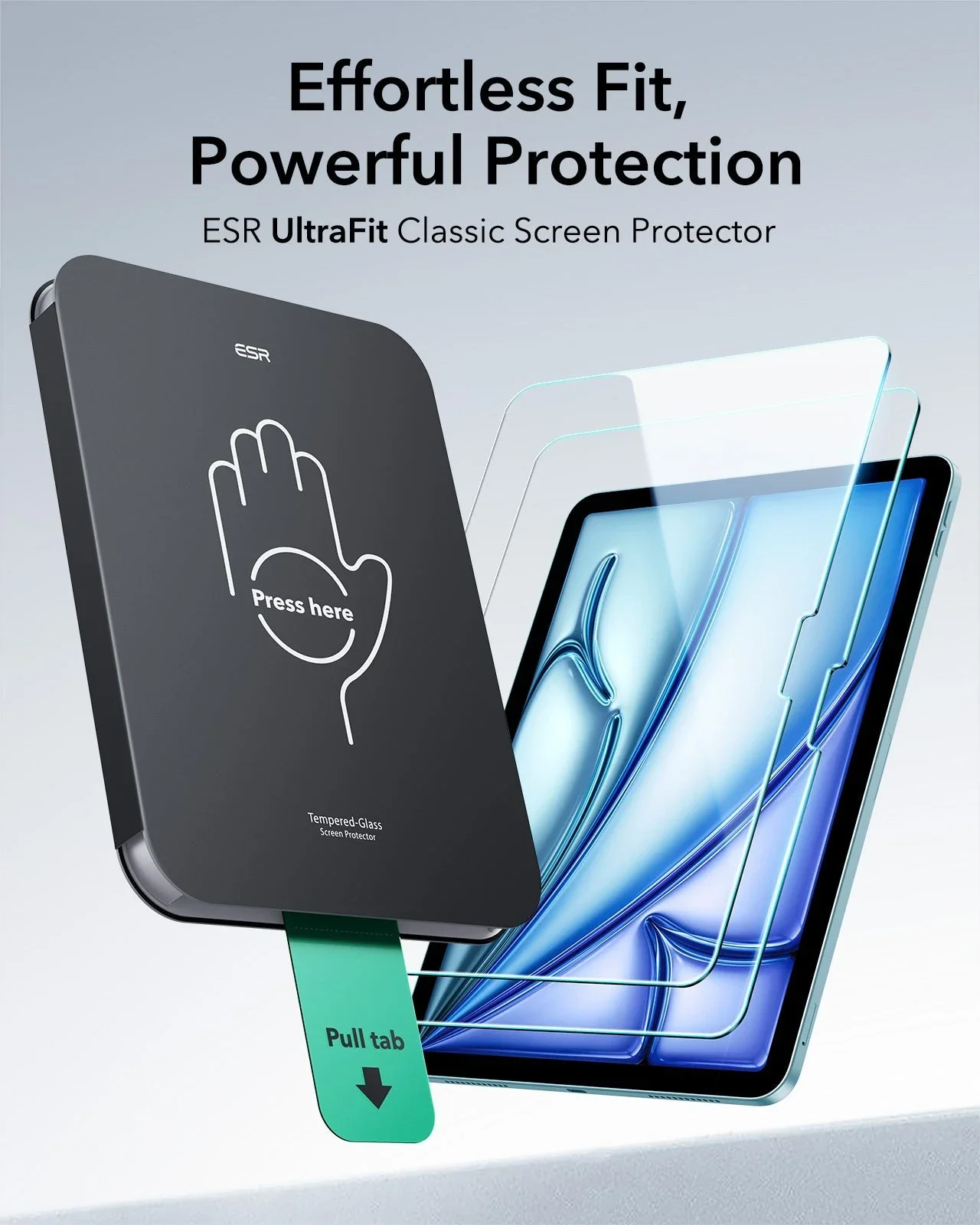 iPad Air 11" (2024) UltraFit Classic Screen Protector - 2 Pack - Image 3