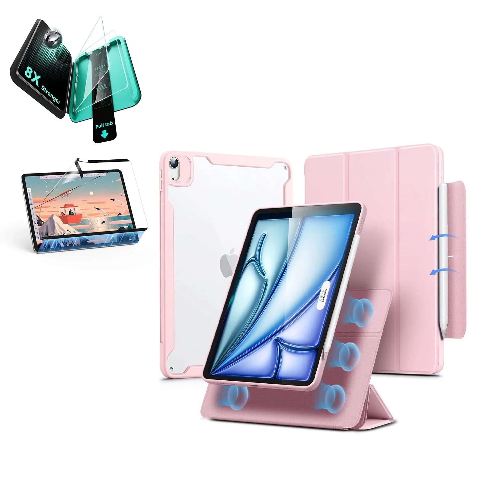 iPad Air 11″ (2025) Rebound Transformation Bundle - Pink