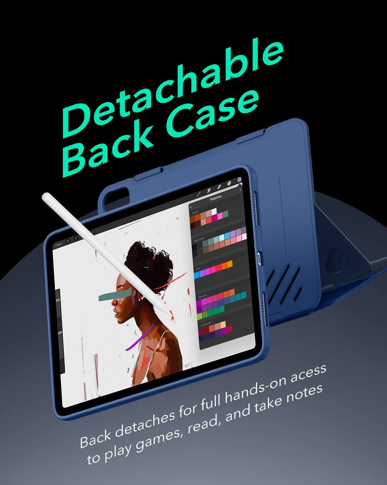 iPad Air 11" (2025) Shift Magnetic Case - Navy Blue - Image 5