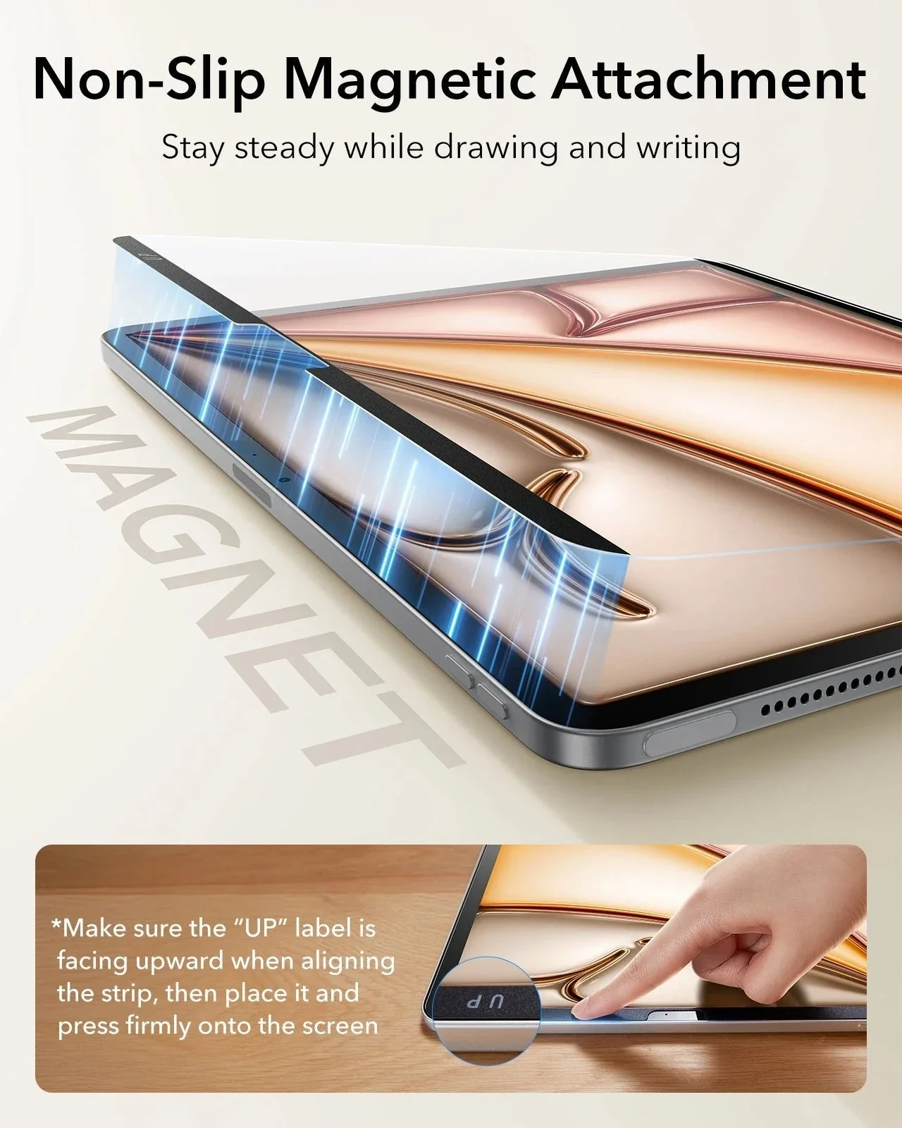 iPad Air 11" (M4) 2026 Paper-Feel Magnetic Screen Protector - 1 Pack - Image 7