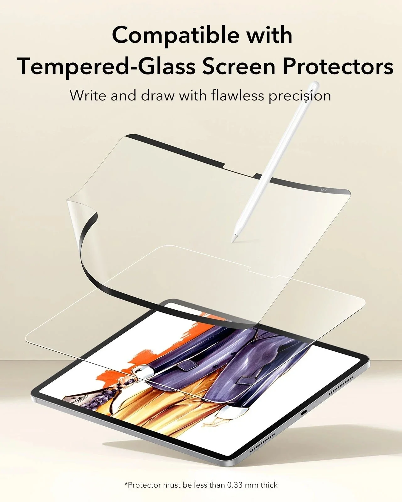 iPad Air 11" (M4) 2026 Paper-Feel Magnetic Screen Protector - 1 Pack - Image 8