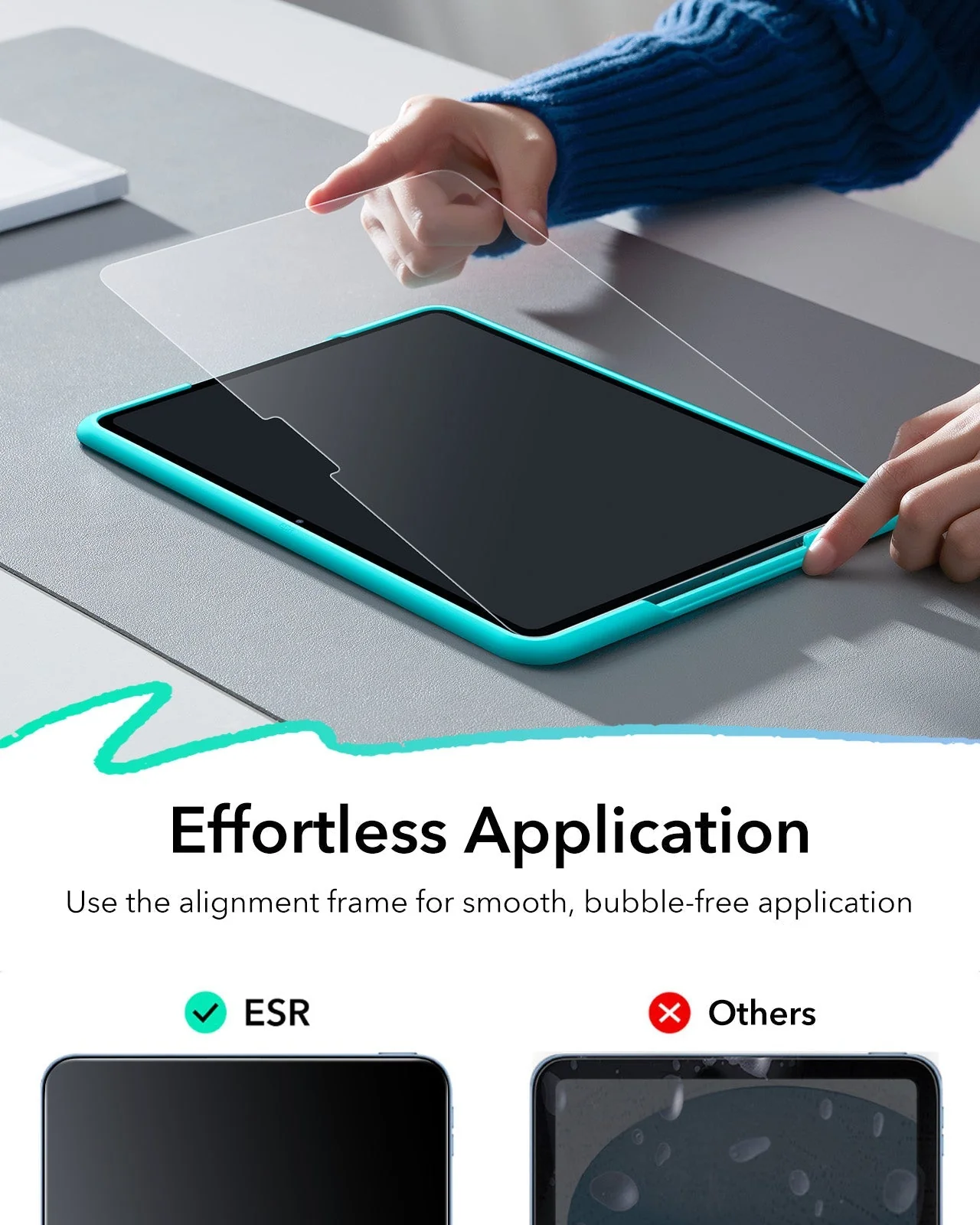 iPad Air 13" (2024) Paper-Feel Tempered Glass Screen Protector - 2 Pack - Image 4