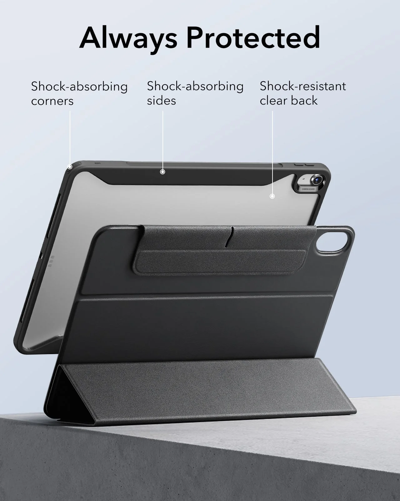 iPad Air 13" (2024) Rebound Hybrid Protection Bundle - Black - Image 7