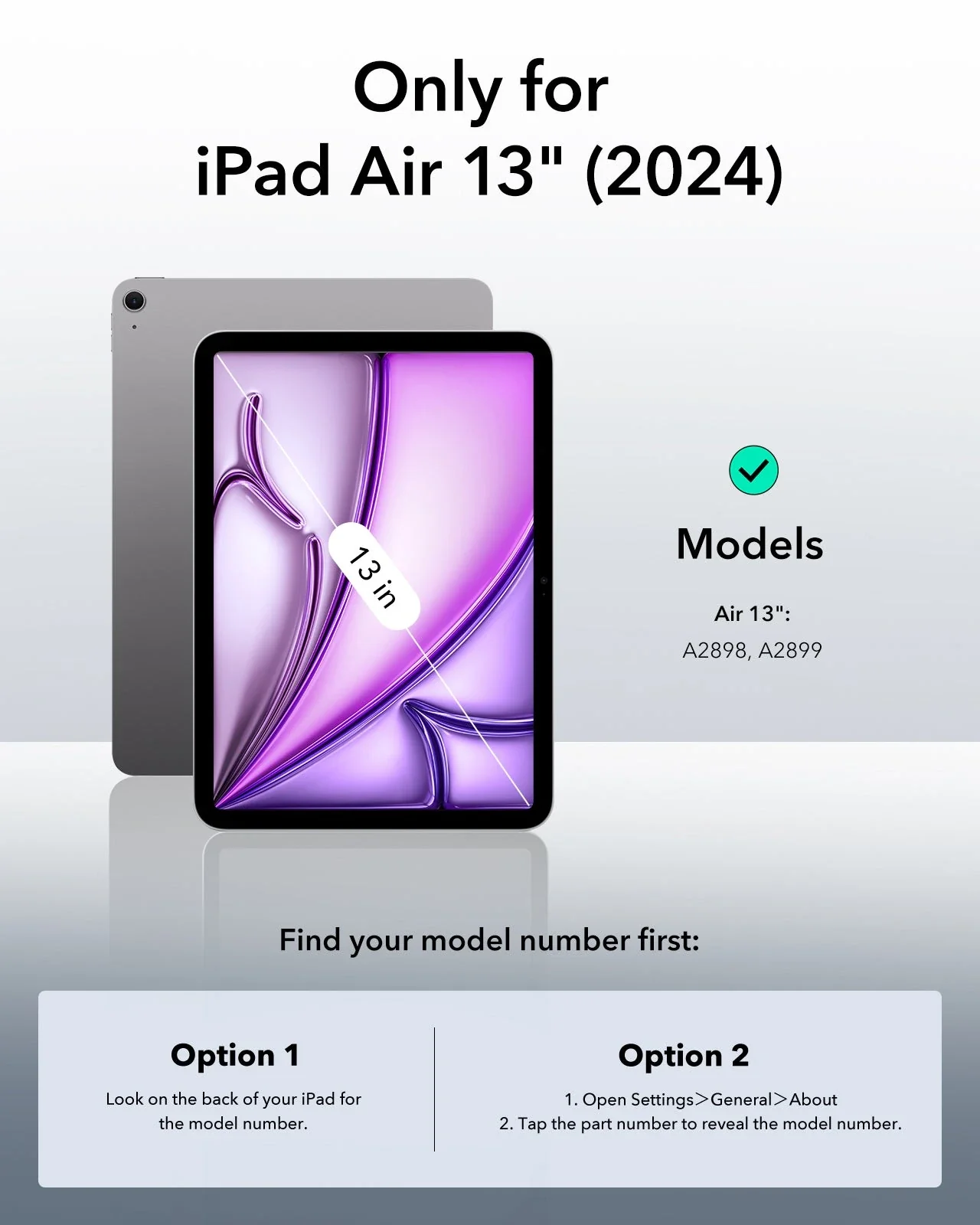 iPad Air 13" (2024) Rebound Hybrid Protection Bundle - Navy Blue - Image 2