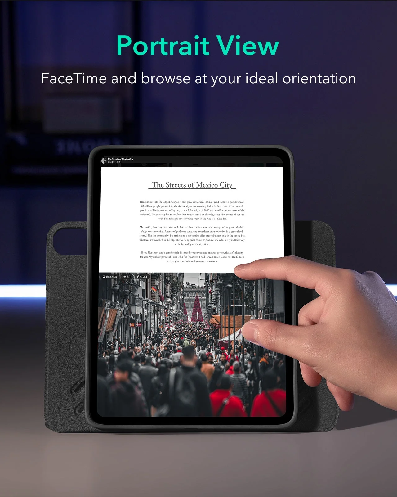 iPad Air 13ʺ (2024) Shift Magnetic Case - Black - Image 6