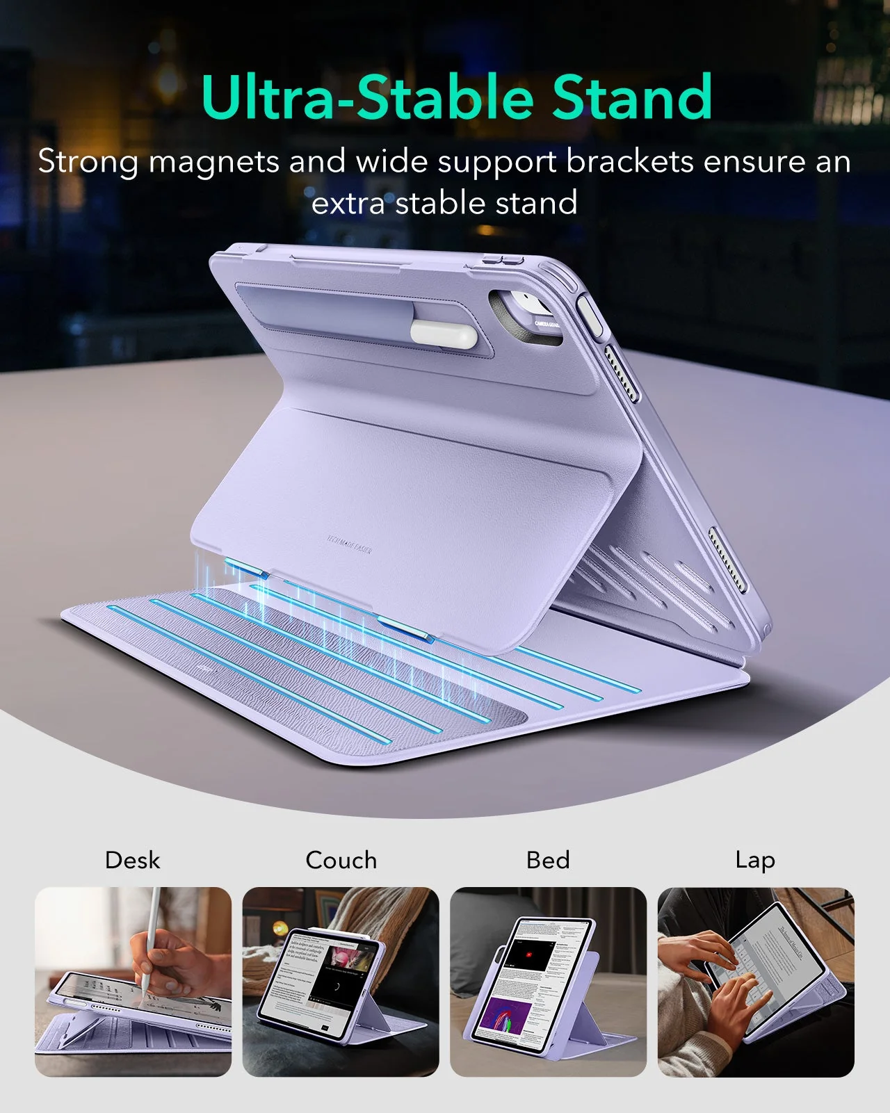 iPad Air 13ʺ (2024) Shift Magnetic Case - Lavender - Image 3
