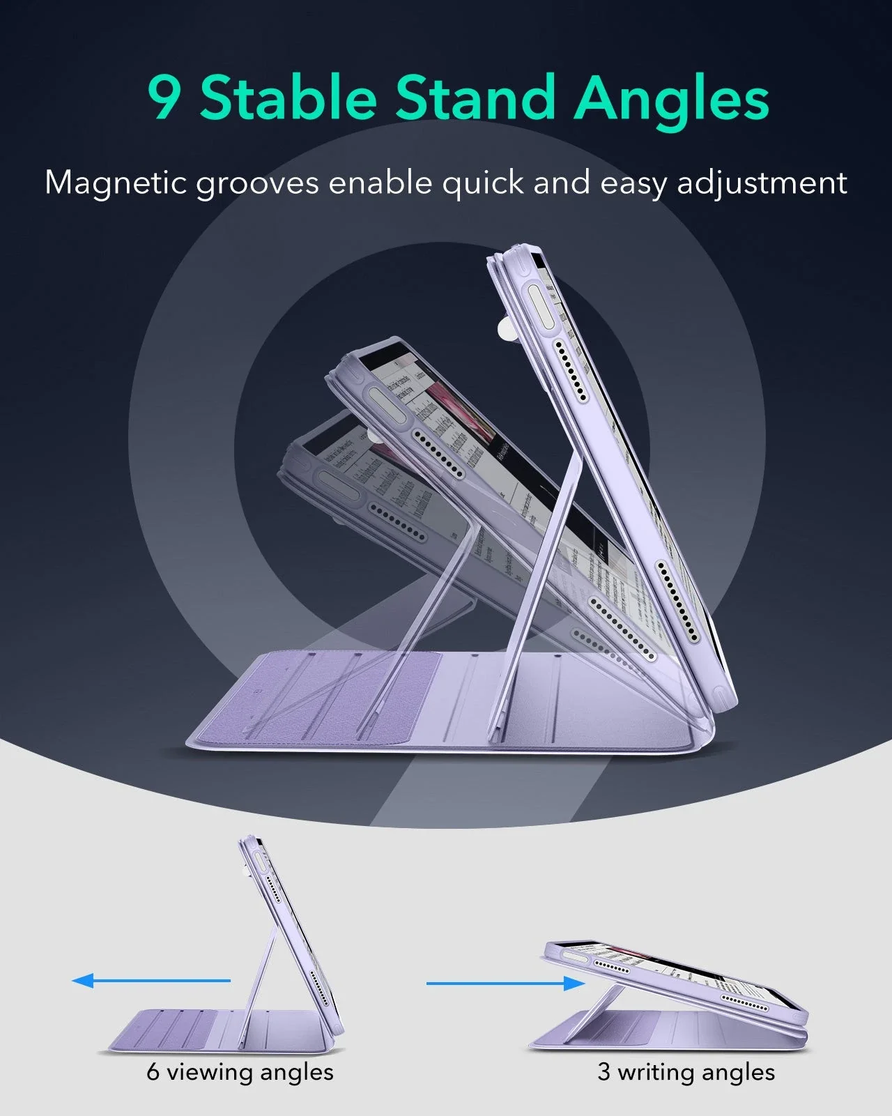iPad Air 13ʺ (2024) Shift Magnetic Case - Lavender - Image 4