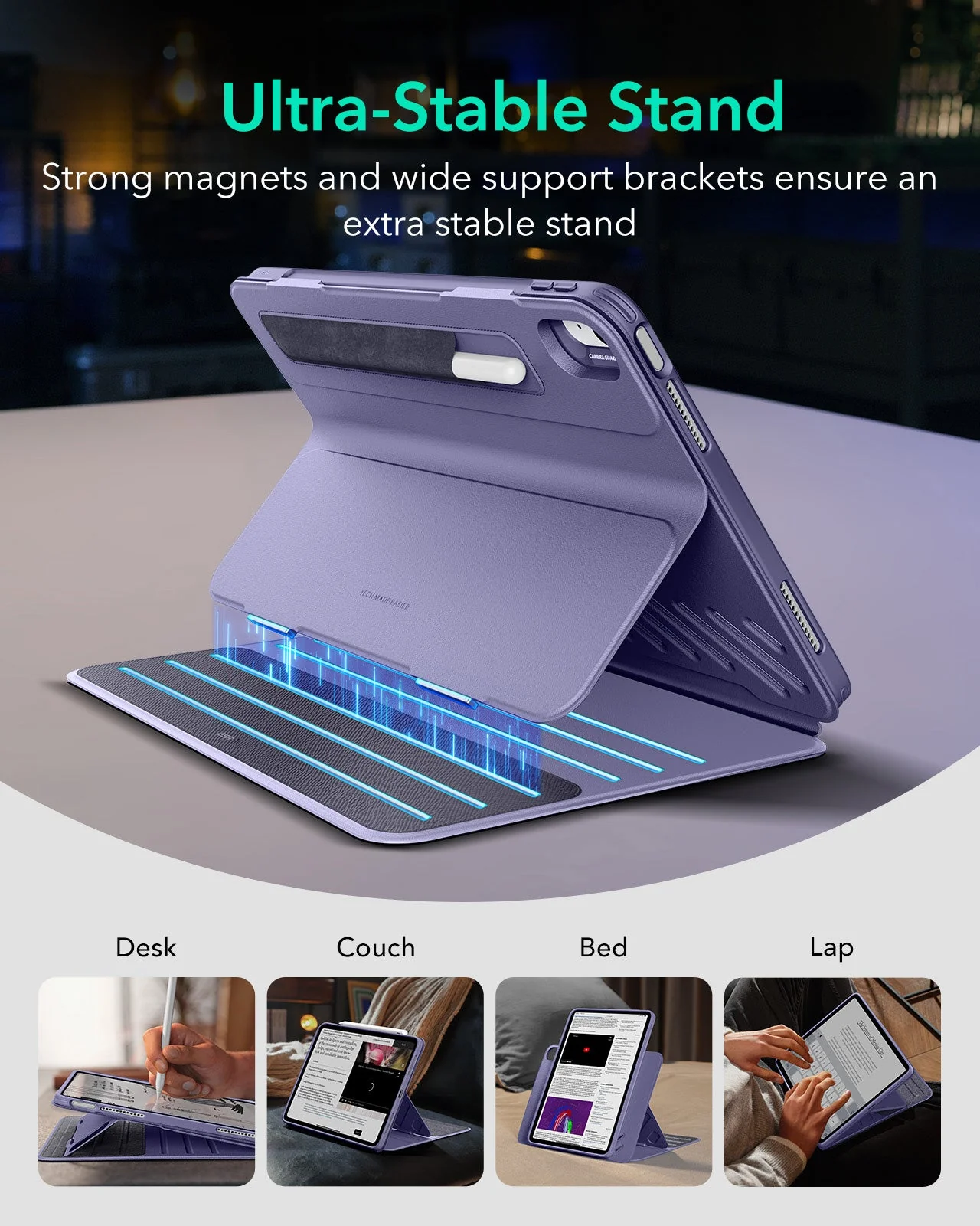 iPad Air 13ʺ (2024) Shift Magnetic Case - Purple - Image 3
