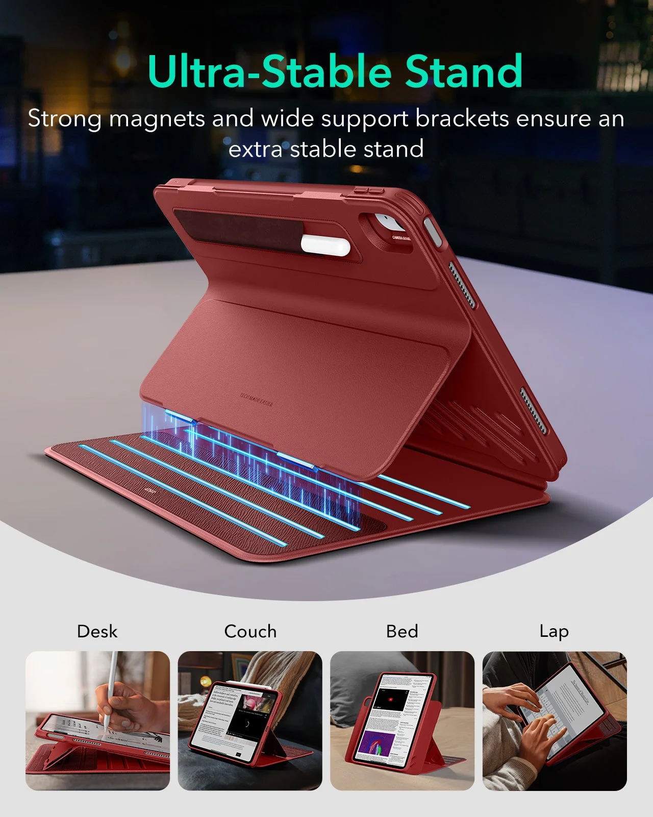 iPad Air 13ʺ (2024) Shift Magnetic Case - Red - Image 3