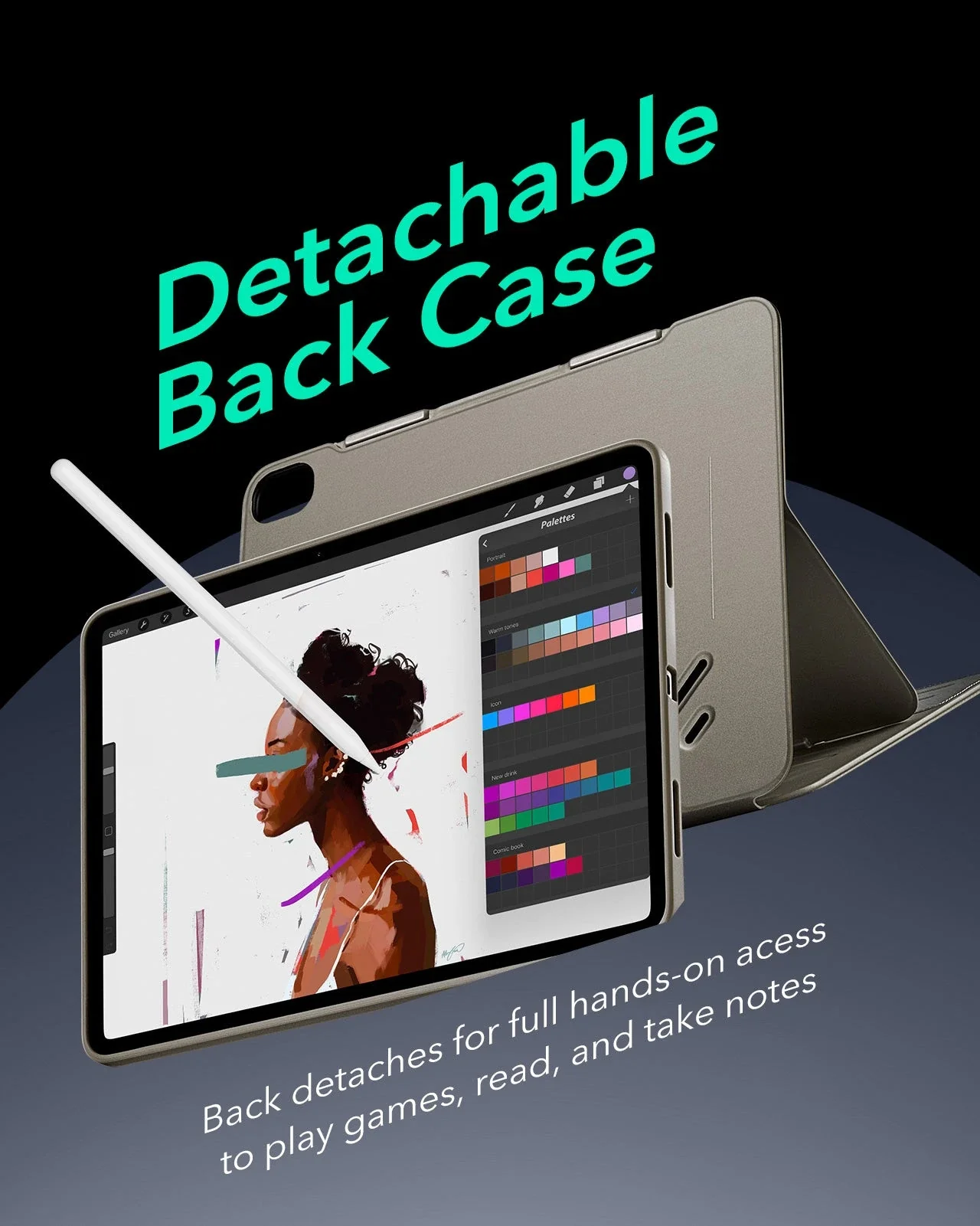 iPad Air 13ʺ (2024) Shift Magnetic Case - Titanium - Image 5