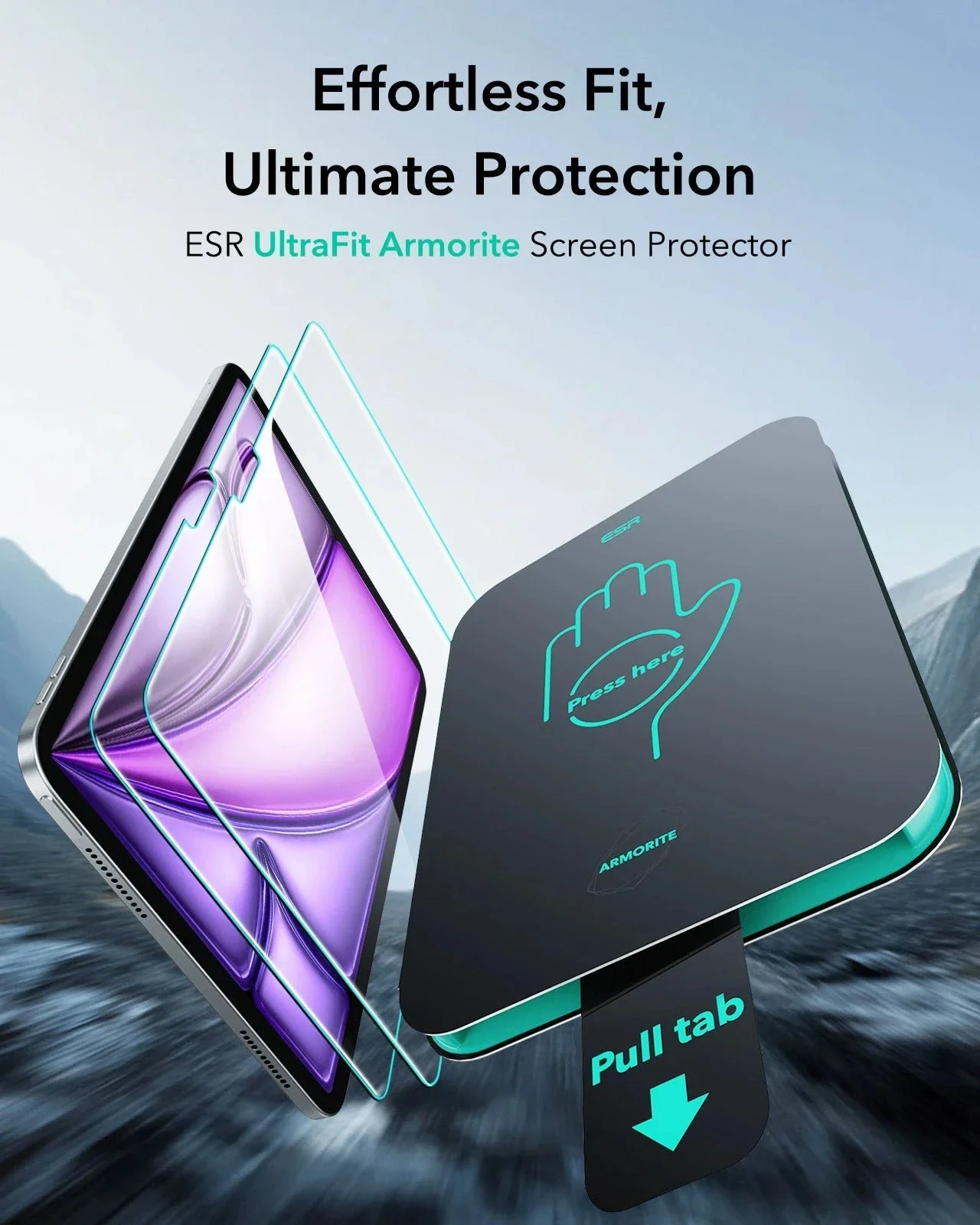 iPad Air 13" (M4) 2026 UltraFit Armorite® Screen Protector - 2 Pack - Image 3