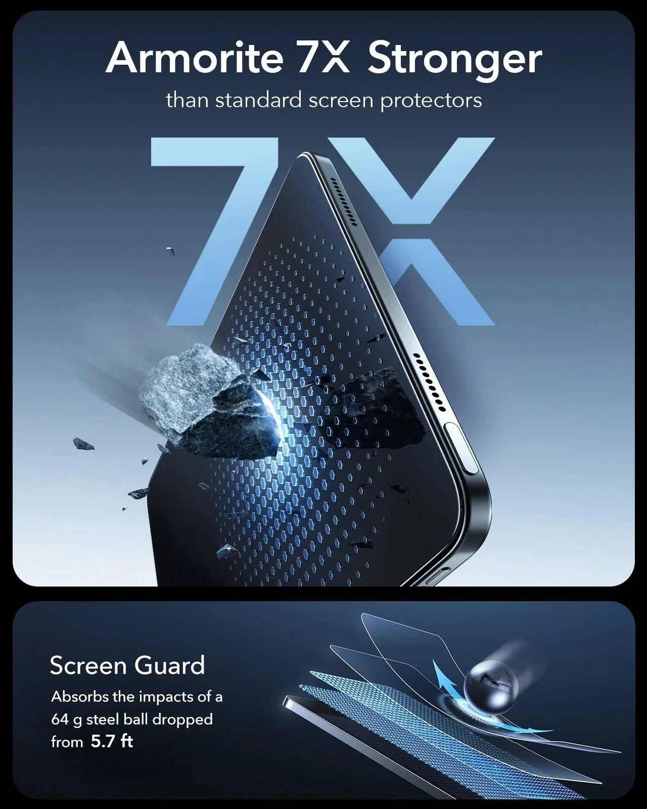 iPad Air 13" (M4) 2026 UltraFit Armorite® Screen Protector - 2 Pack - Image 5