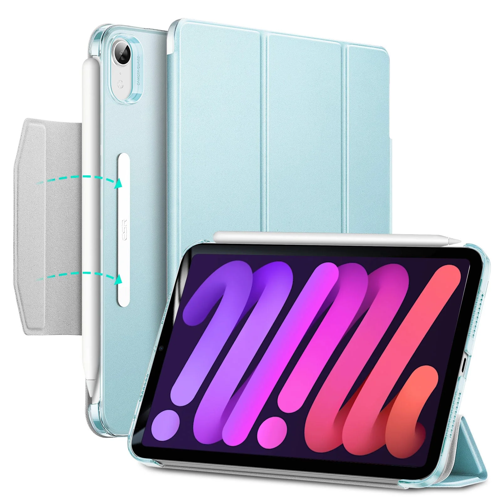 iPad mini 6 (2021) Ascend Trifold Case - Sky Blue