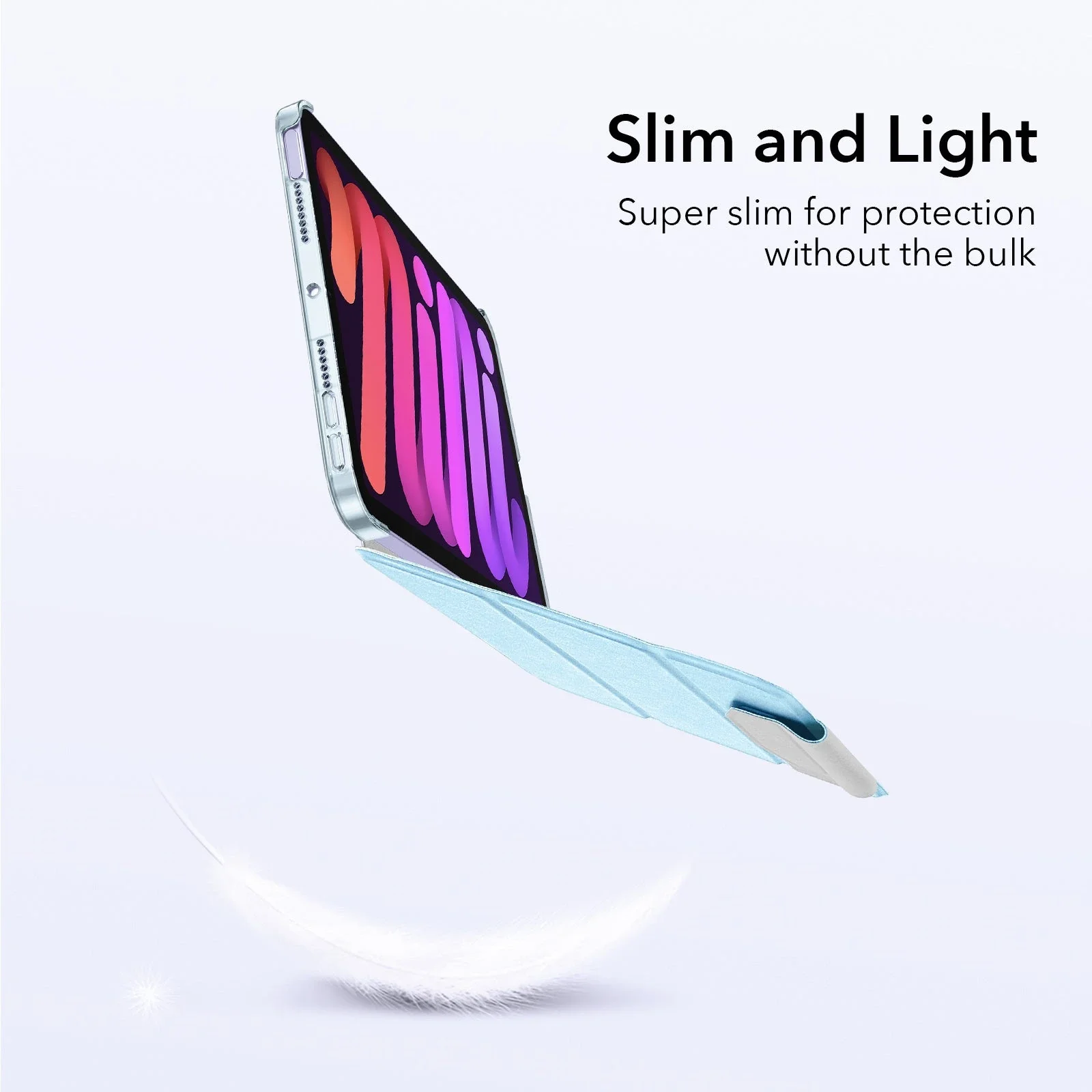 iPad mini 6 (2021) Ascend Trifold Case - Sky Blue - Image 4