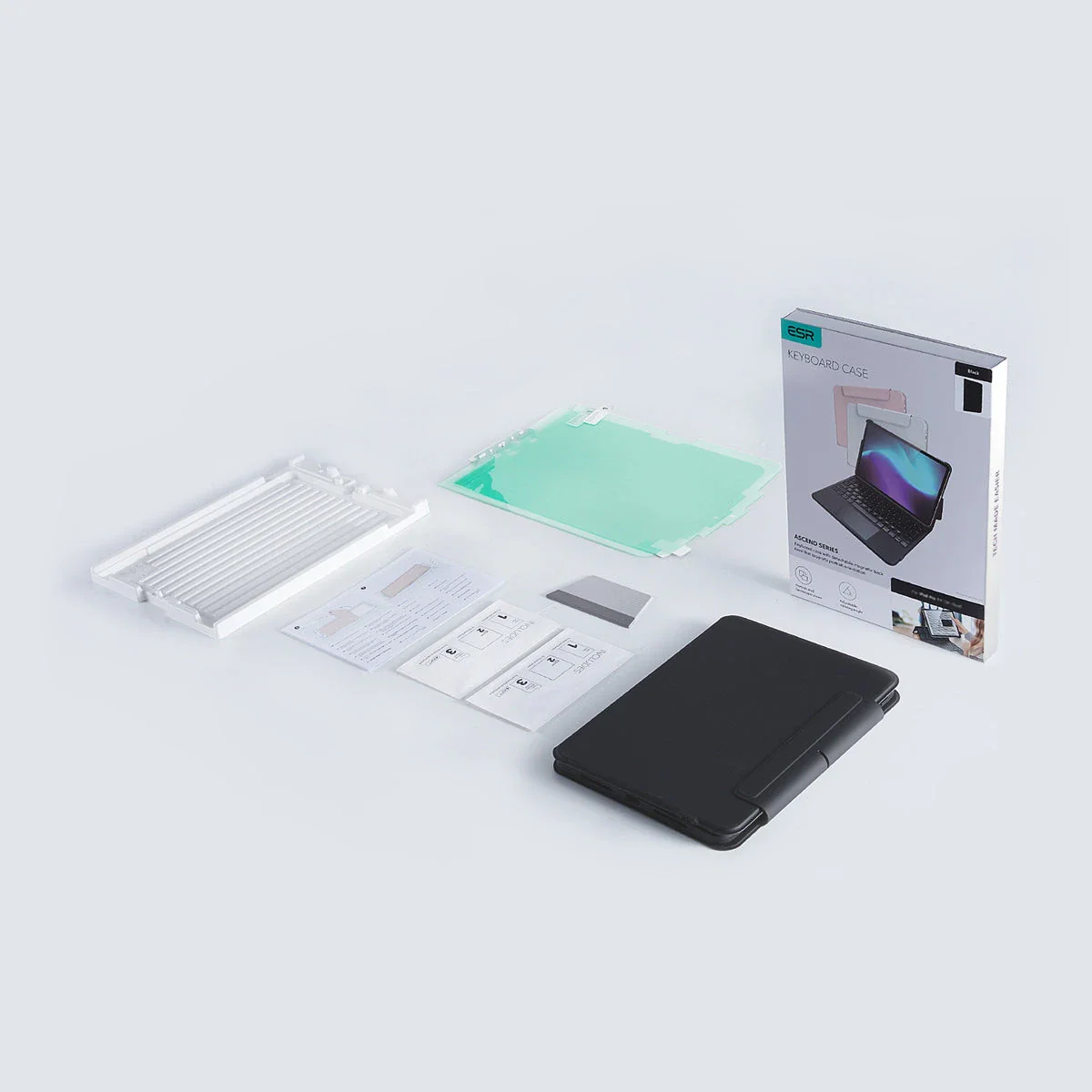 iPad Pro 11ʺ (2024) Ascend Keyboard Case Paper-Feel Bundle - US Layout-Black - Image 3